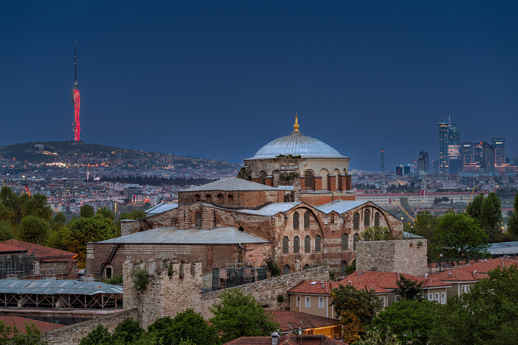 Hagia Irene Byzantine Church at Twighlight