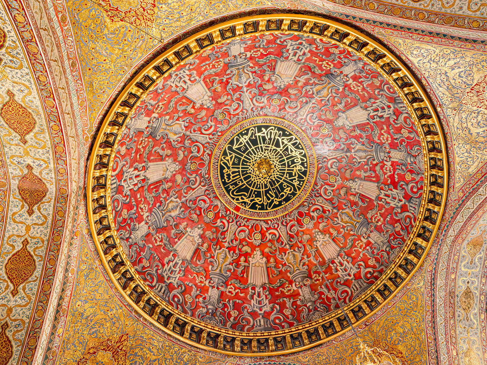 Ceiling Decoration in the Imperial Hall in Topkapi Palace