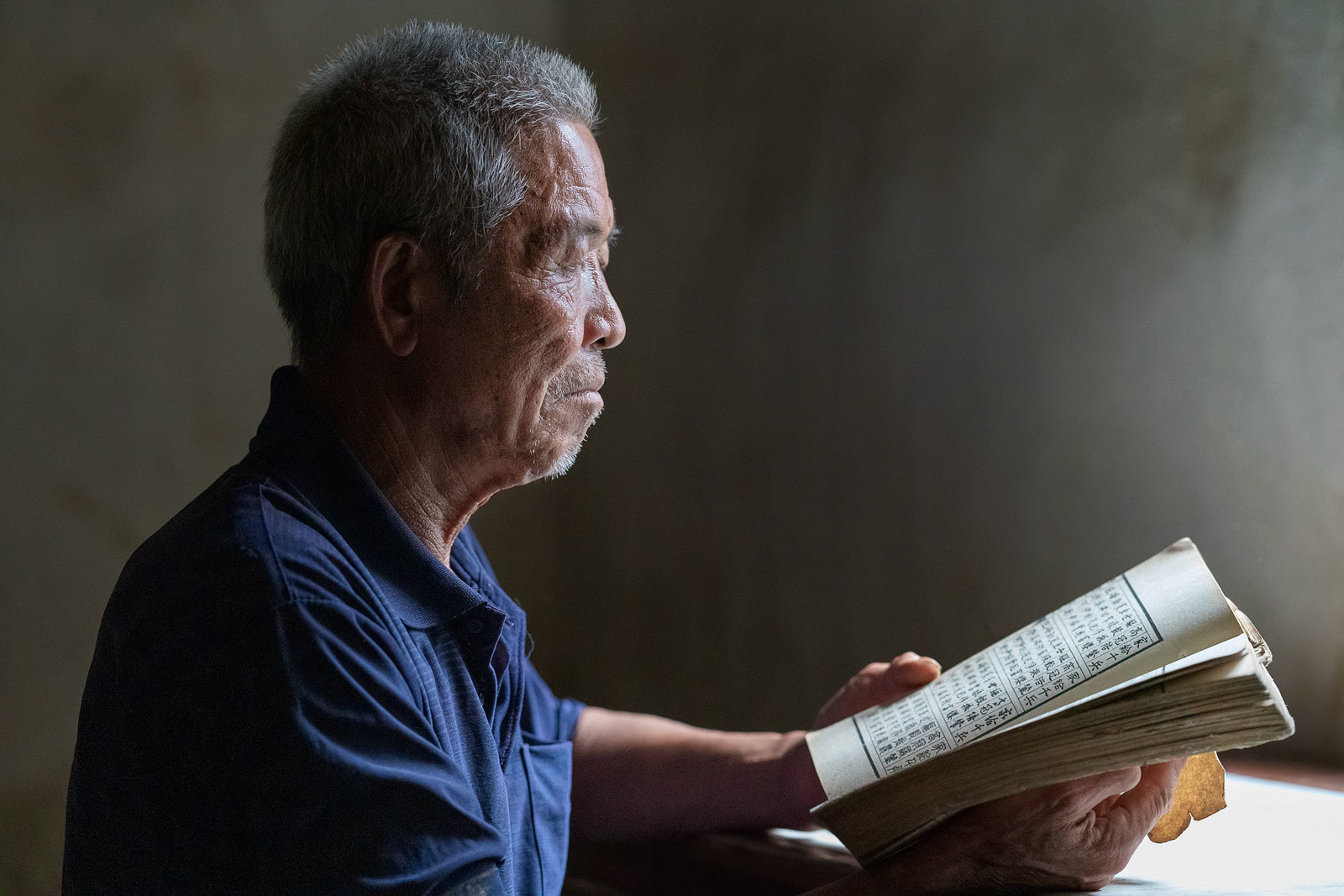 Tianxiang Farmer Reading By The Window