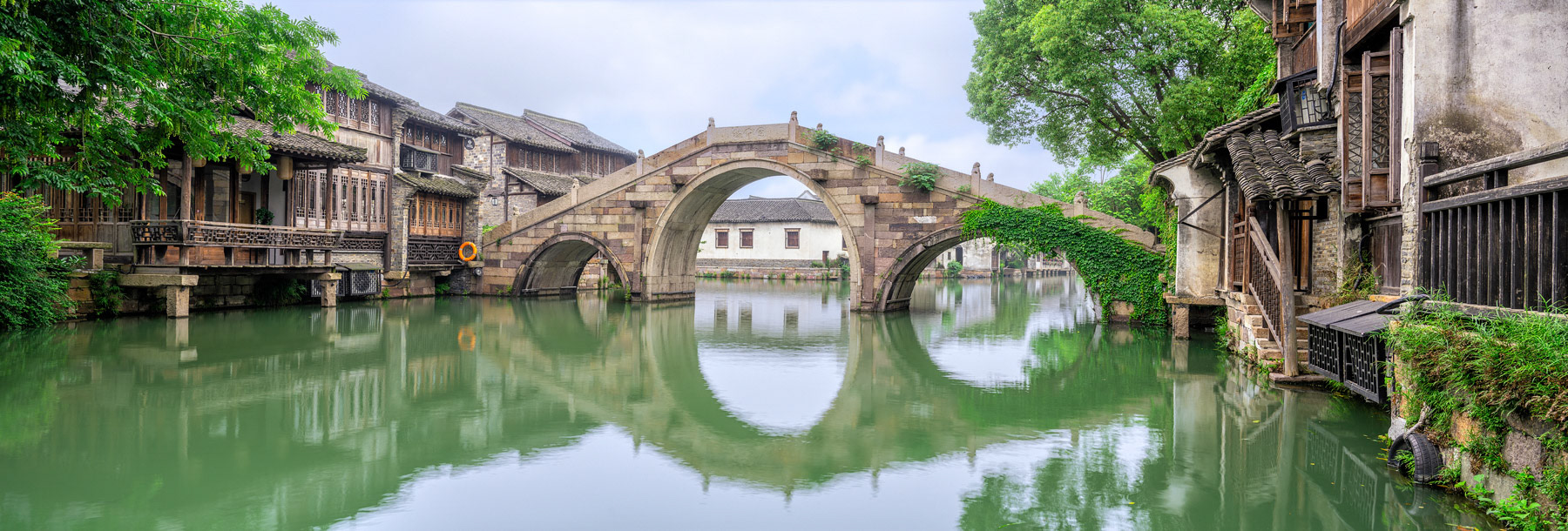 Xishi River Bridge Wuzhen