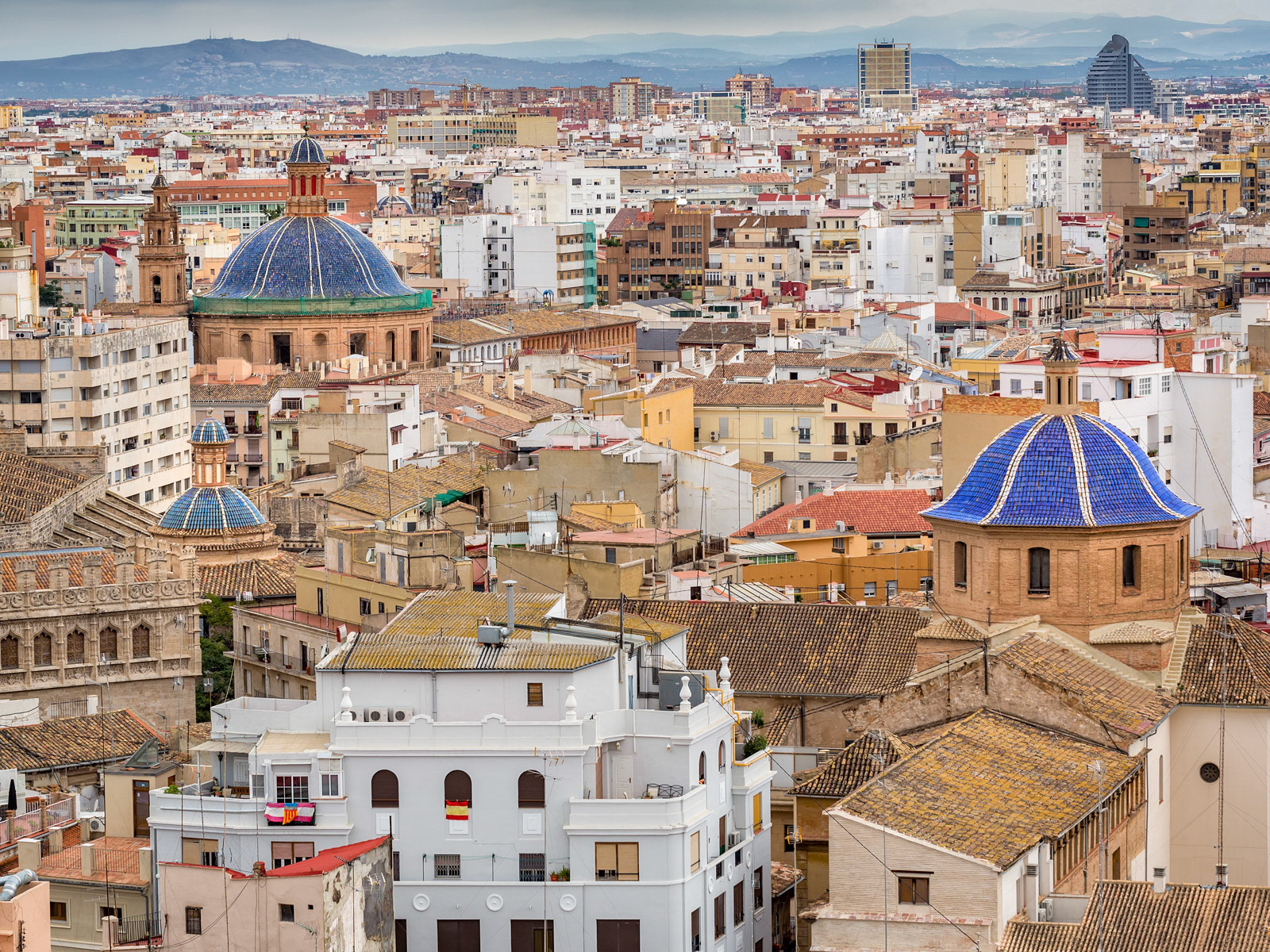 Valencia Roofscape From Torres de Serranos #2