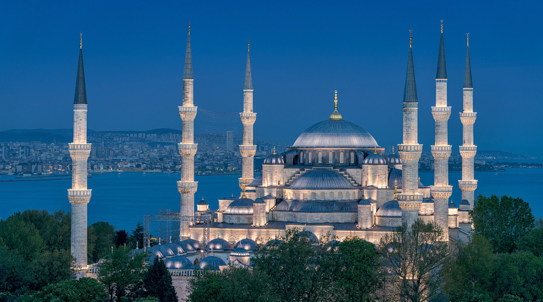 Sultan Ahmed Mosque Istanbul at Blue Hour