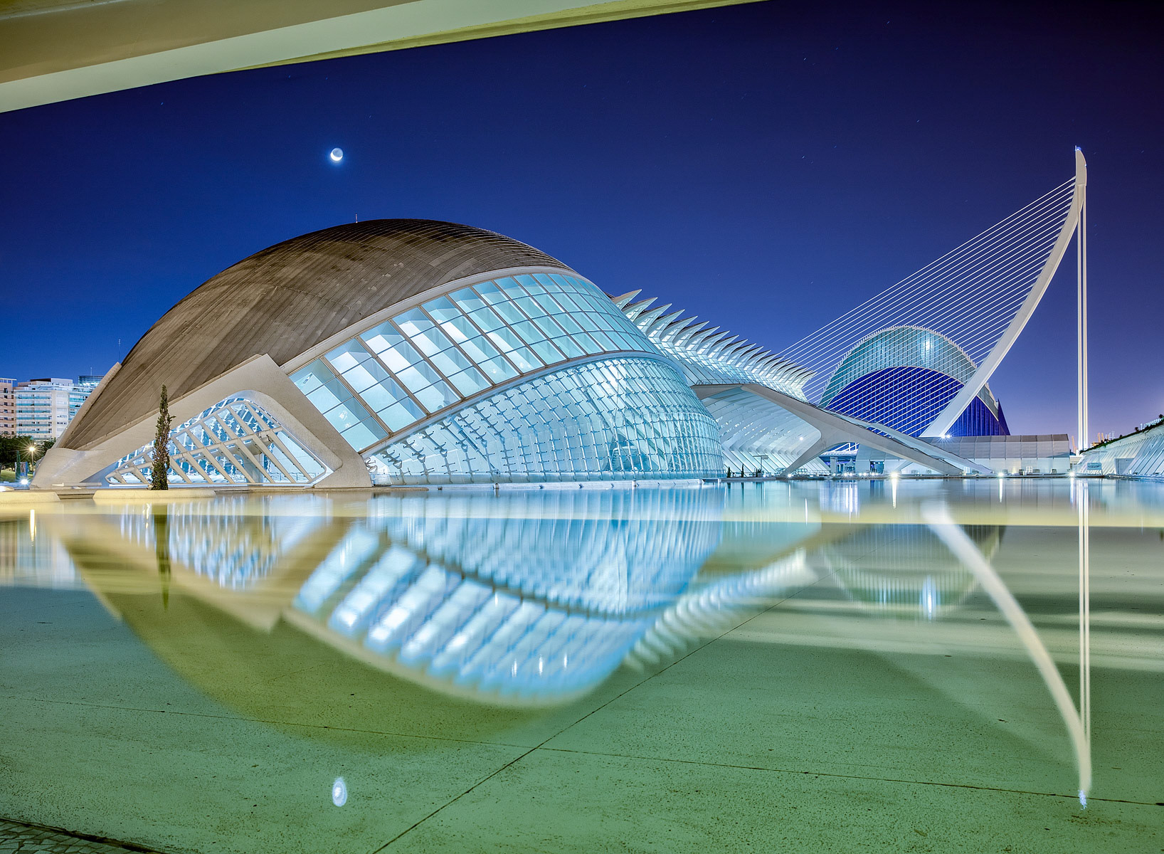 Blue Hour in Ciudad de las Artes y las Ciencias