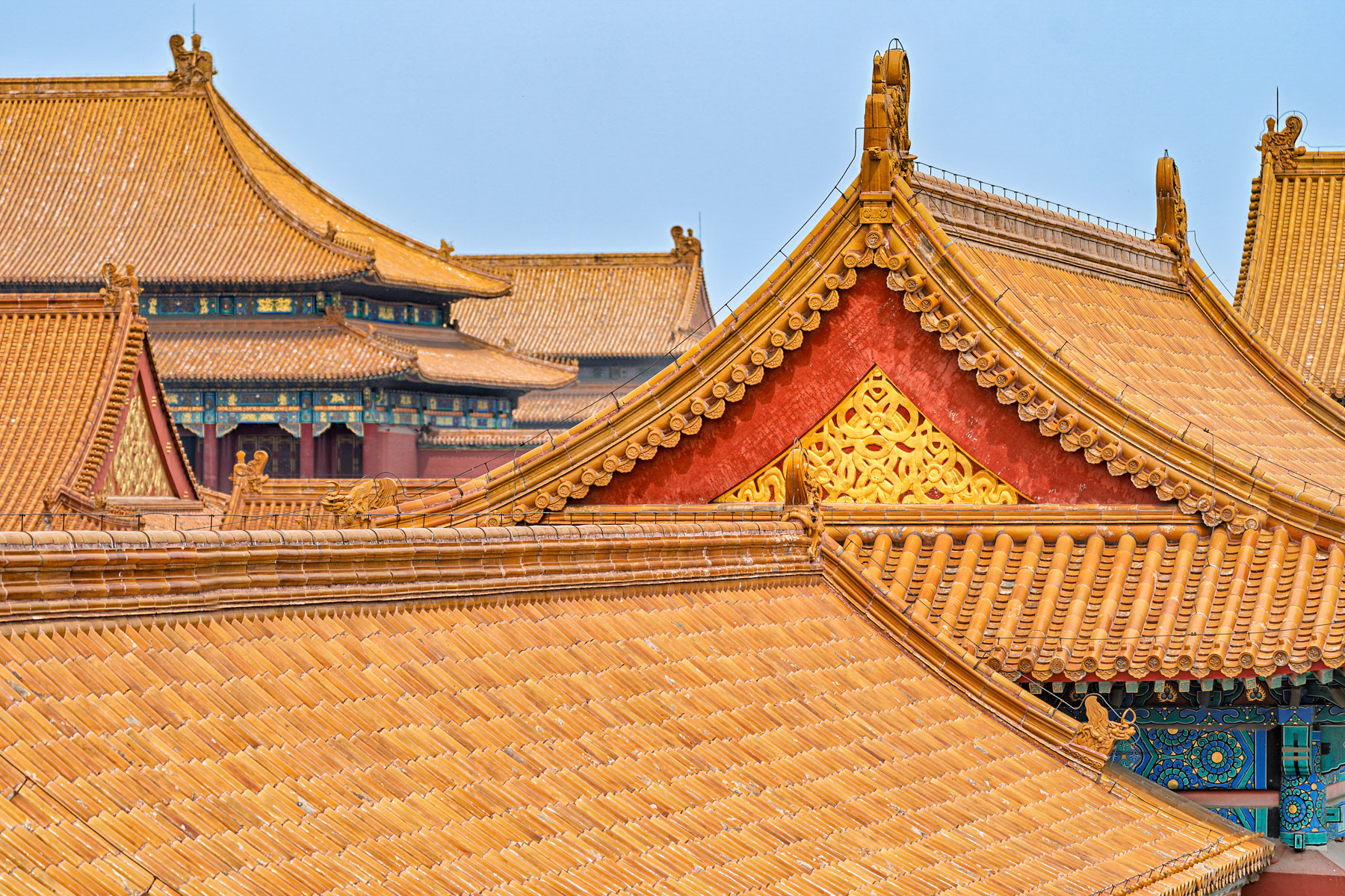 Roofscape Forbidden City Beijing