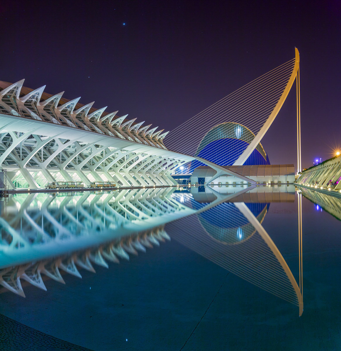 Ciudad de las Artes y las Ciencias -Eearly Morning Reflection