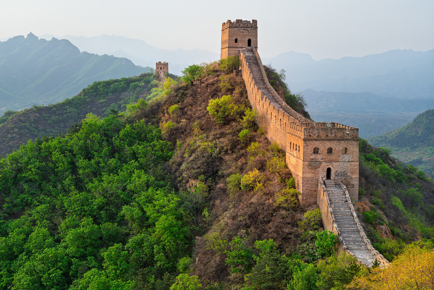 Great Wall of China at Sunrise