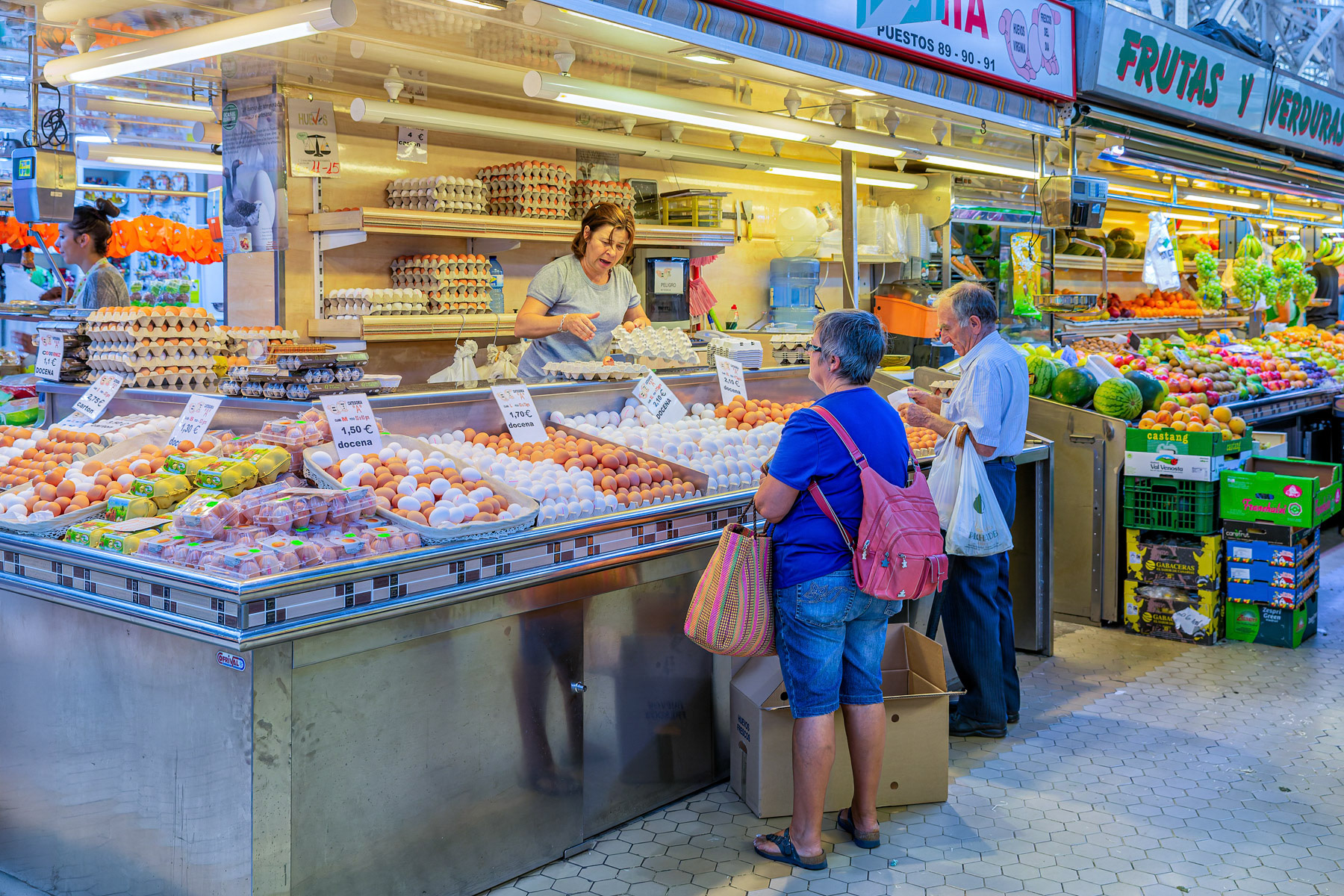 Morning Trade at Valencia Central Market, Valencia