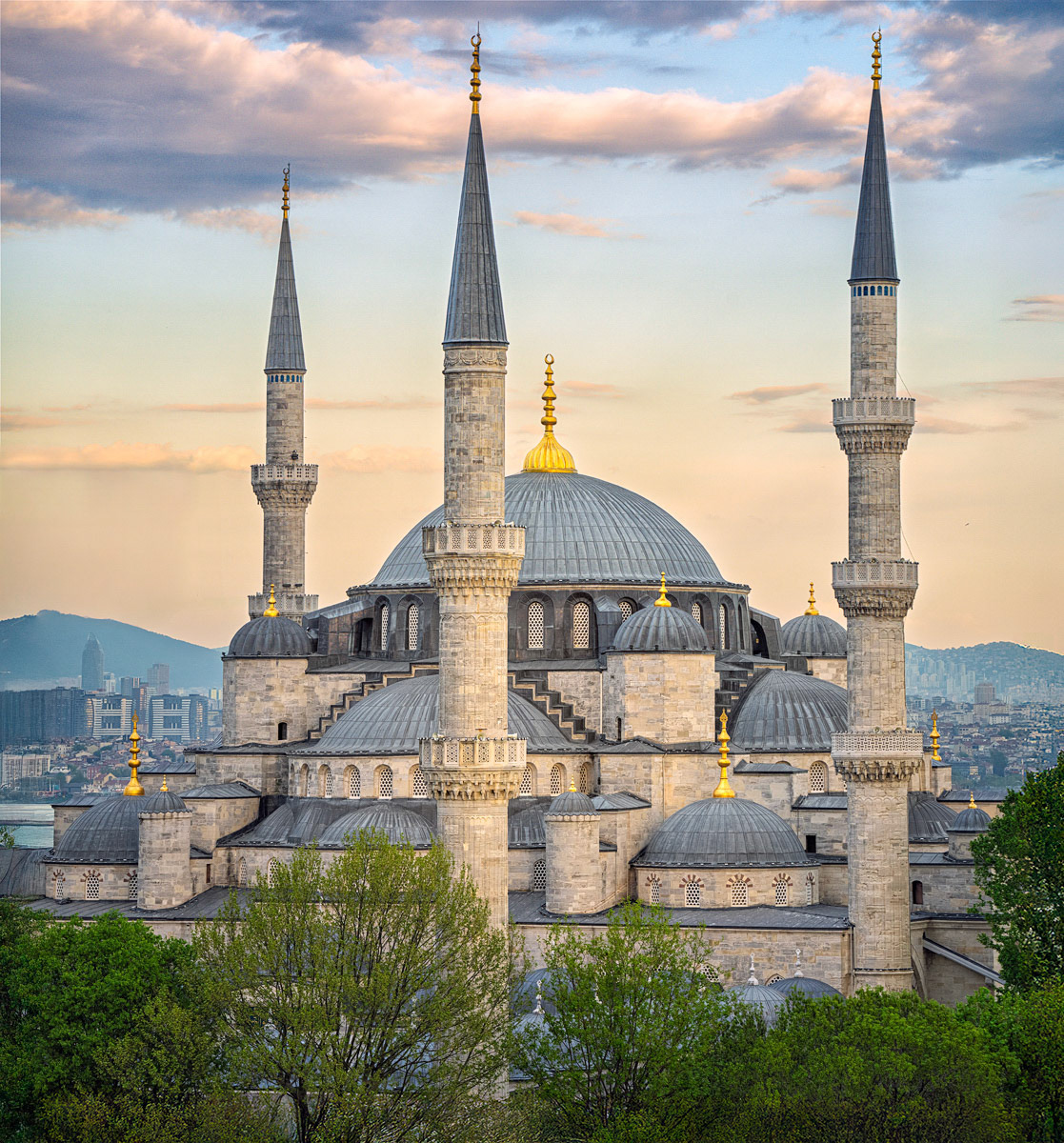 Sultan Ahmed Mosque in Late Afternoon Light