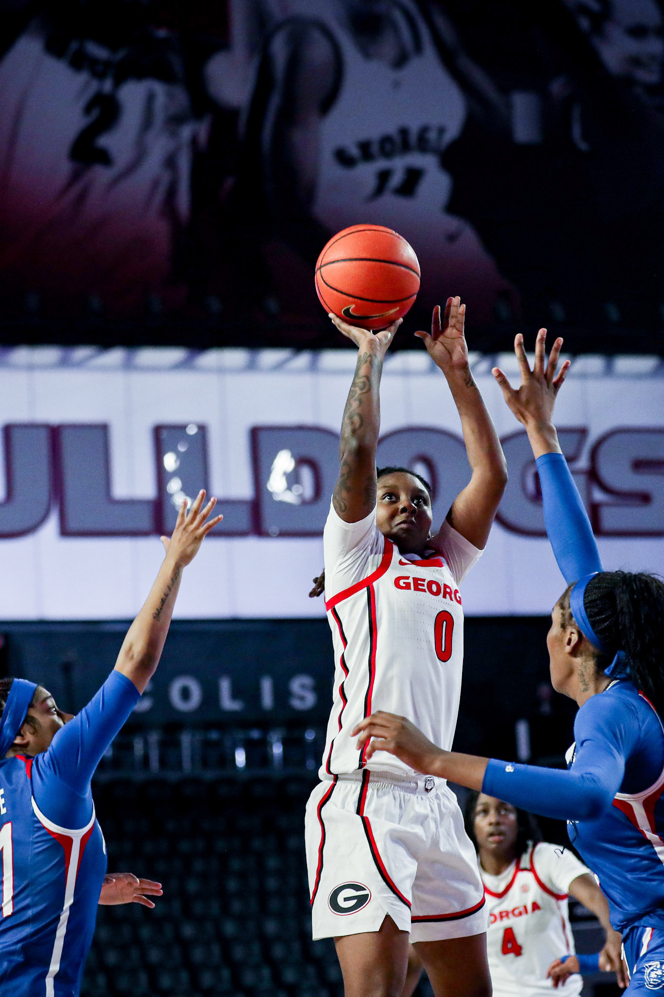 Georgia guard Trinity Turner (0) during Georgia’s game against Georgia State at Stegeman Coliseum in Athens, Ga., on Nov. 14, 2024. (Blake Caviness/UGAAA)