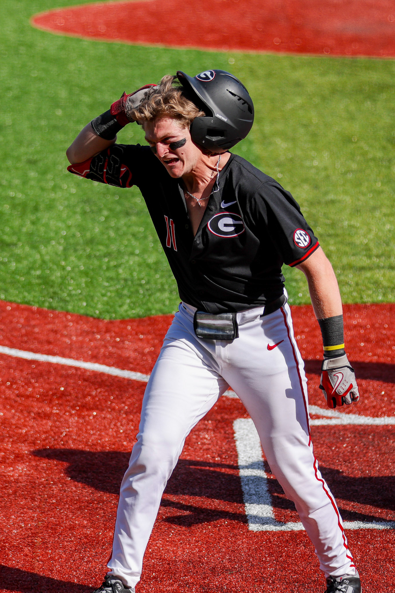 Georgia catcher Henry Hunter (11) during Georgia’s game against Kentucky at Foley Field in Athens, Ga., on Sunday, March 16, 2025. (Blake Caviness/UGAAA)