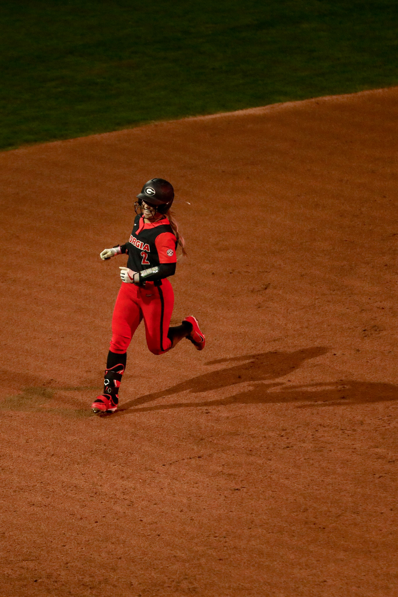 Georgia infielder and outfielder Jaydyn Goodwin (2) during Georgia’s game against Michigan State in the 2025 Red &amp; Black Showcase presented by T-Mobile at Jack Turner Stadium in Athens, Ga., on Friday, Feb. 14, 2025. (Blake Caviness/UGAAA)