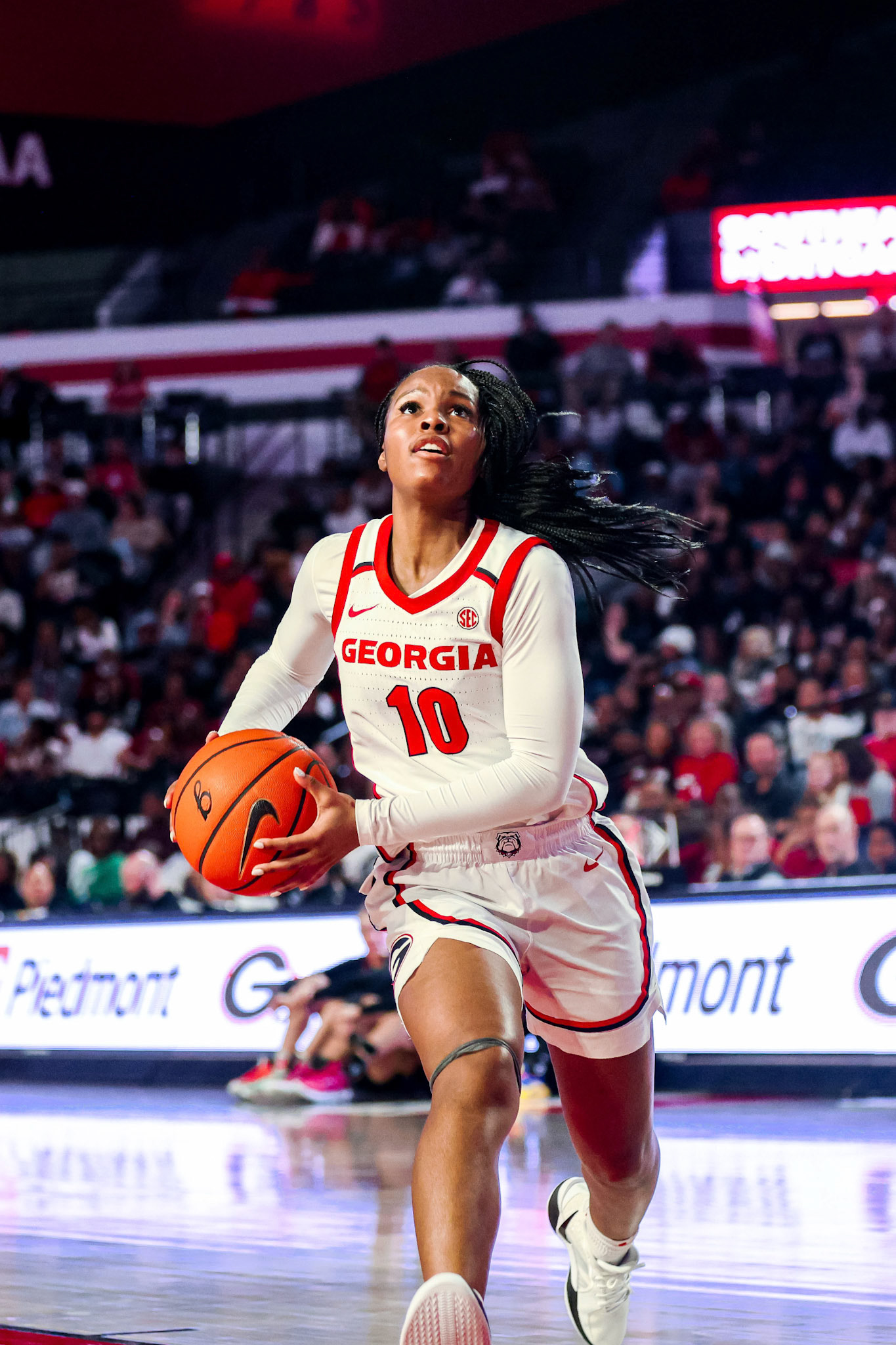 Georgia guard De'Mauri Flournoy (10) during Georgia’s game against South Carolina at Stegeman Coliseum in Athens, Ga., on Thursday, Feb. 6, 2025. (Blake Caviness/UGAAA)