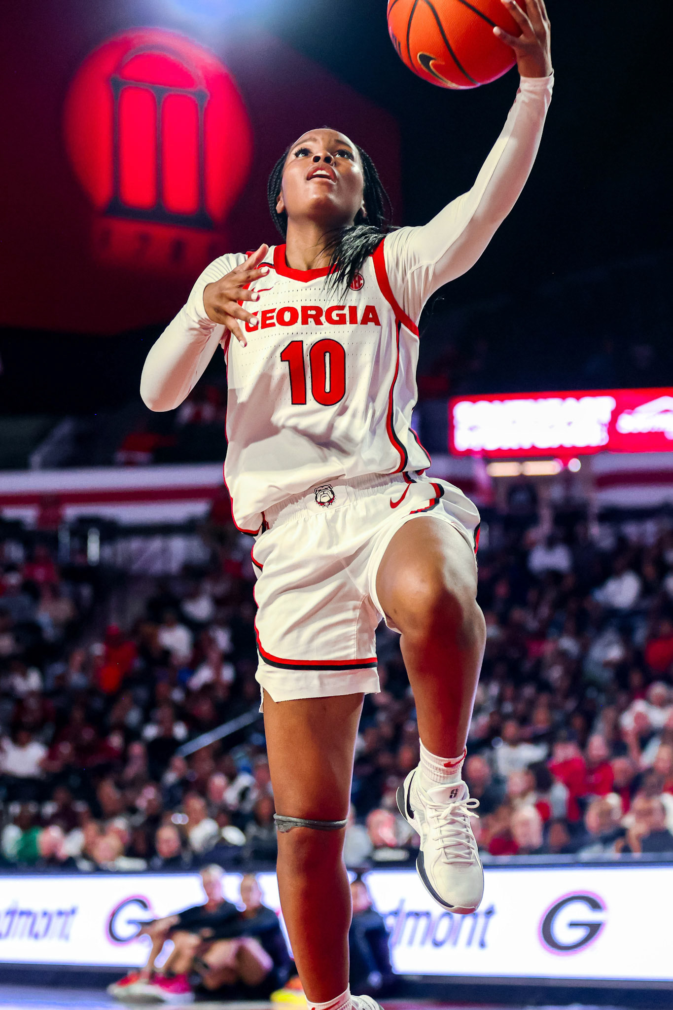 Georgia guard De'Mauri Flournoy (10) during Georgia’s game against South Carolina at Stegeman Coliseum in Athens, Ga., on Thursday, Feb. 6, 2025. (Blake Caviness/UGAAA)