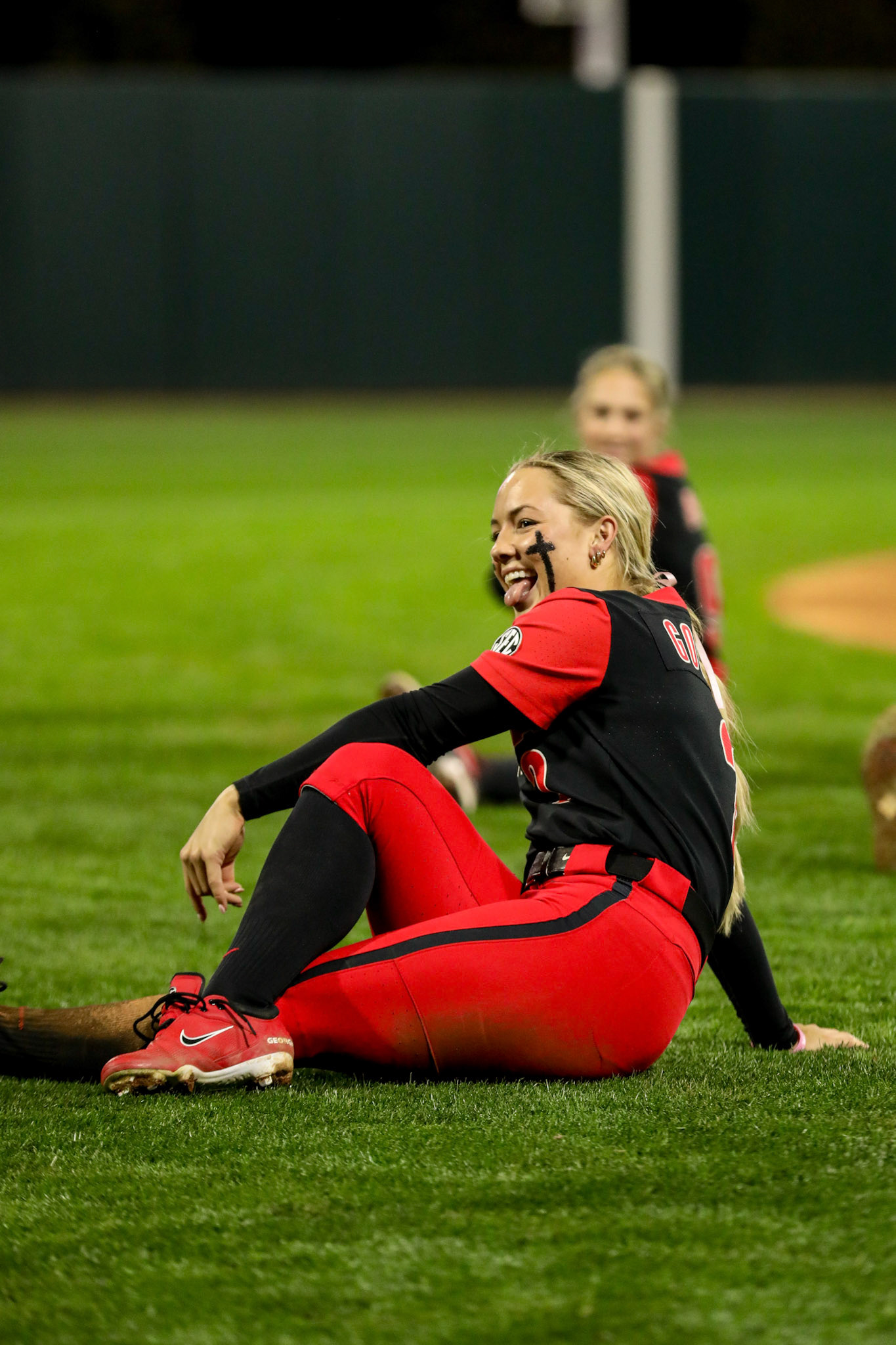 Georgia infielder and outfielder Jaydyn Goodwin (2) after Georgia’s game against Michigan State in the 2025 Red &amp; Black Showcase presented by T-Mobile at Jack Turner Stadium in Athens, Ga., on Friday, Feb. 14, 2025. (Blake Caviness/UGAAA)