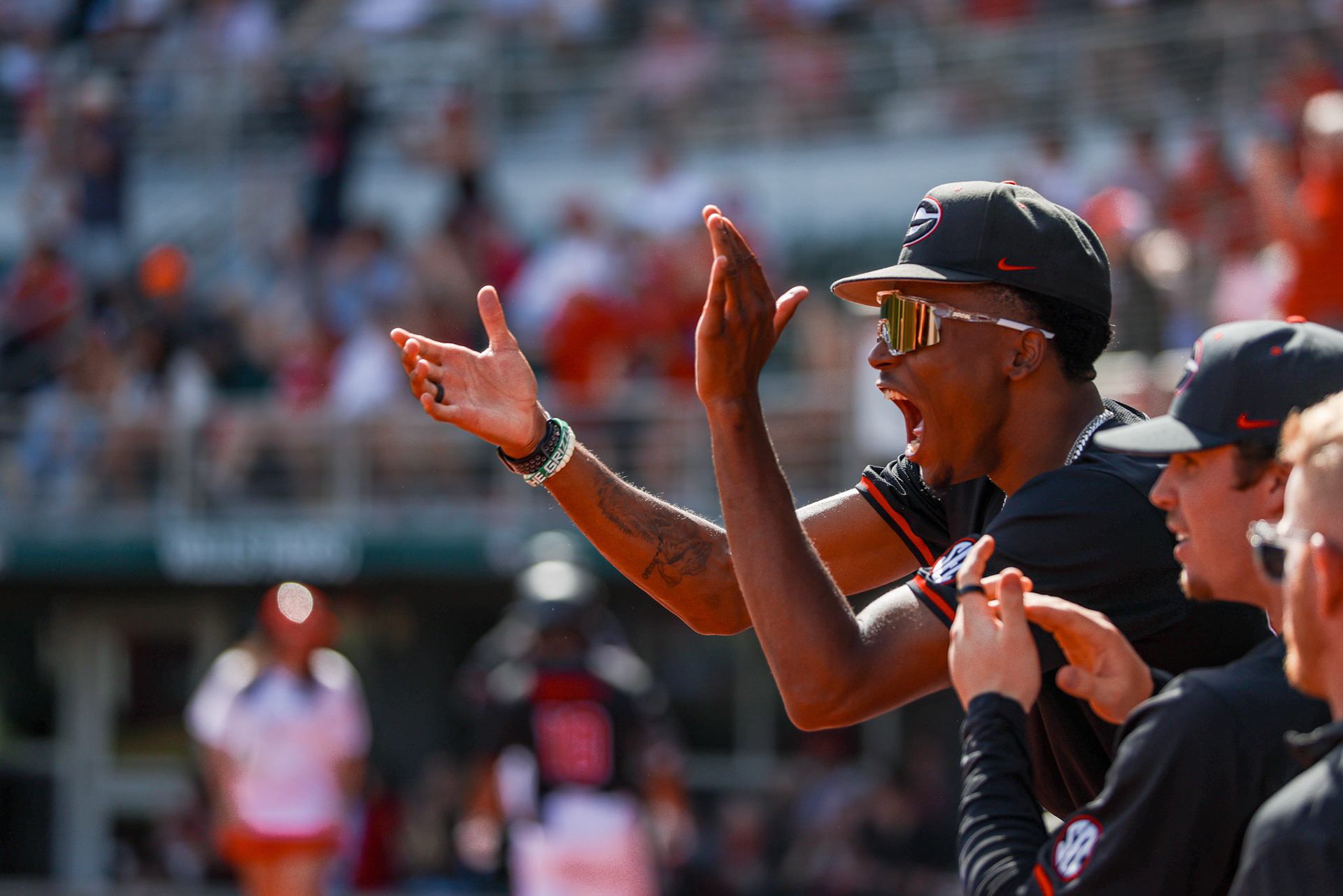 Georgia pitcher Alton Davis II (42) during Georgia’s game against Kentucky at Foley Field in Athens, Ga., on Sunday, March 16, 2025. (Blake Caviness/UGAAA)