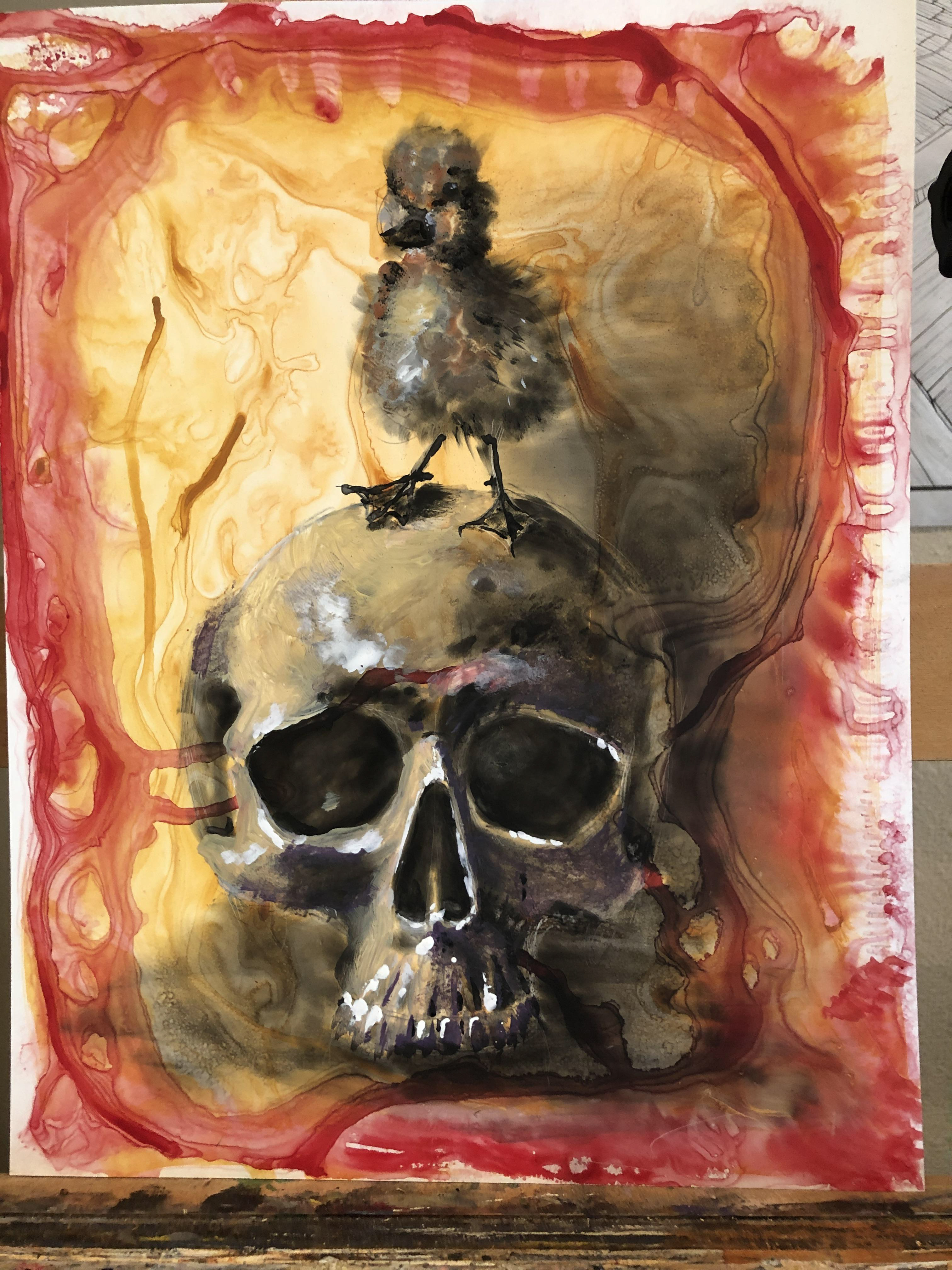 Mixed Media on Vellum