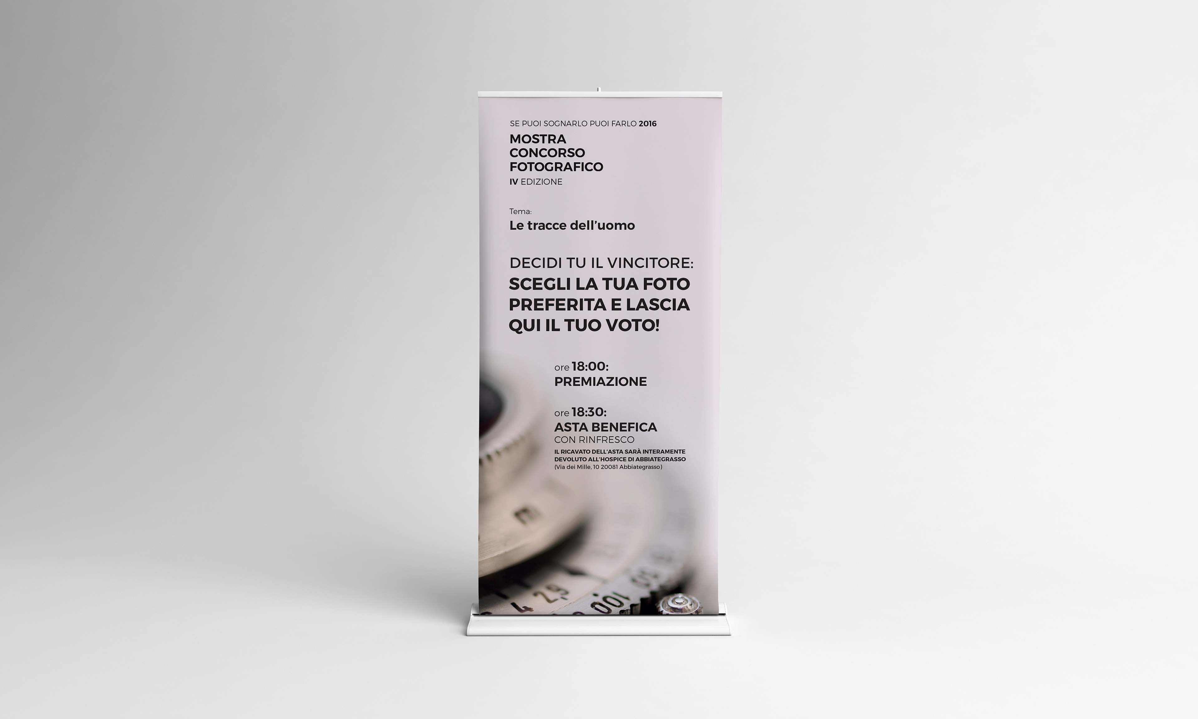Roll-up per mostra concorso
