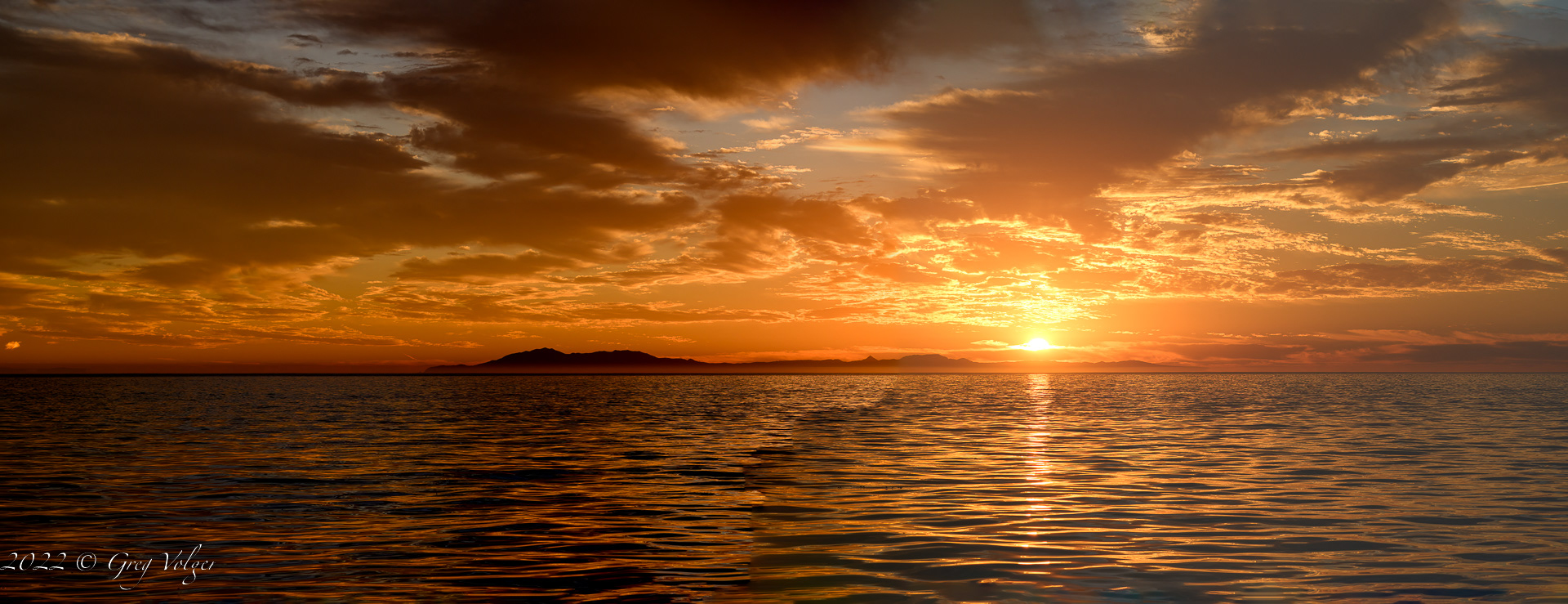 Sunrise from the backside of Catalina Island