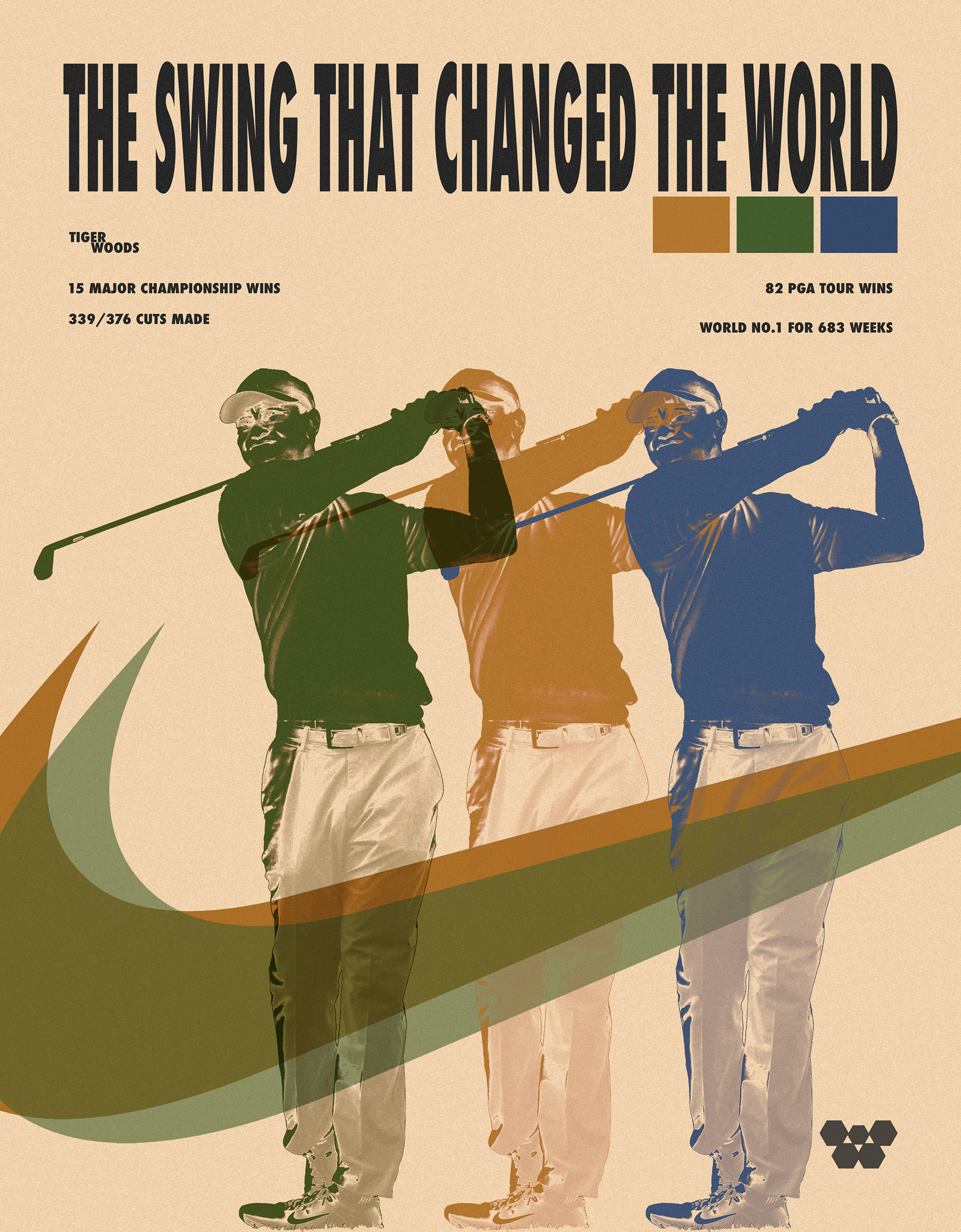 3 / 365 - TIGER WOODS - EXPLORING OVERLAPPING COLOURS