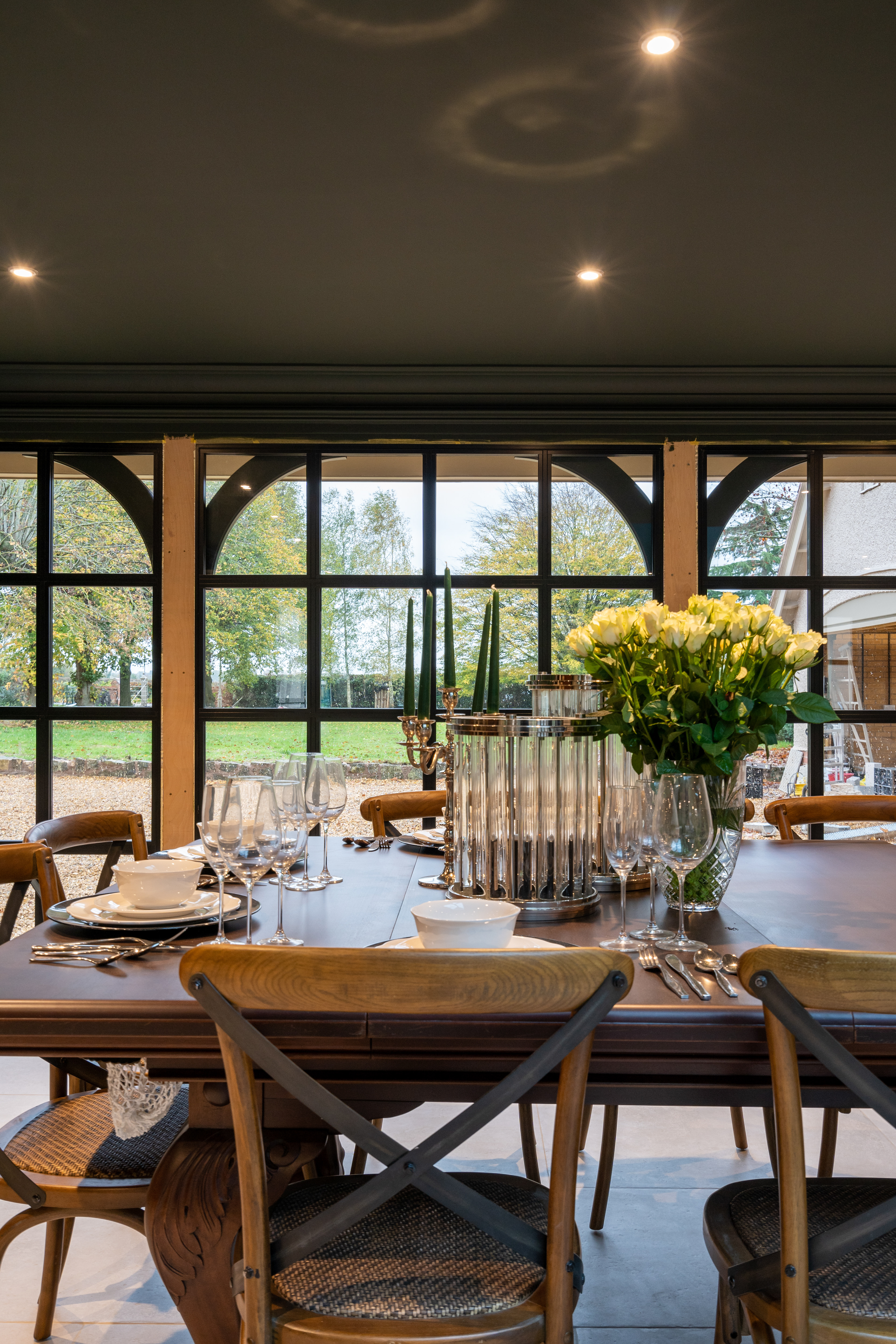 Professional photograph of a dining table in a luxurious house for sale in South West of England
