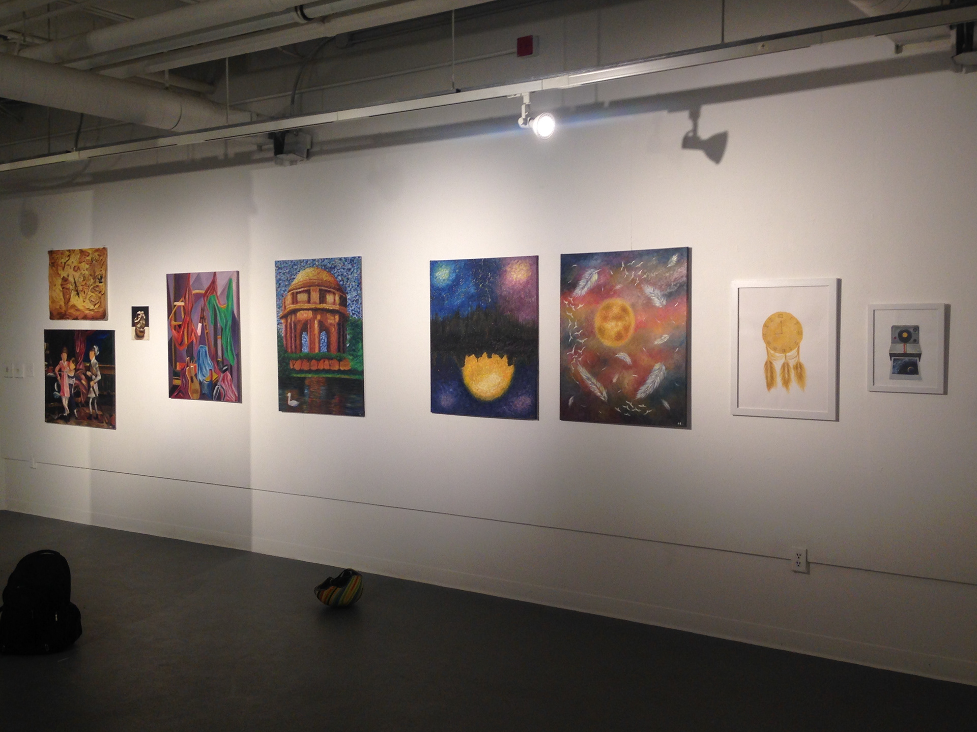 Senior Art Show  in UC Davis Basement Gallery