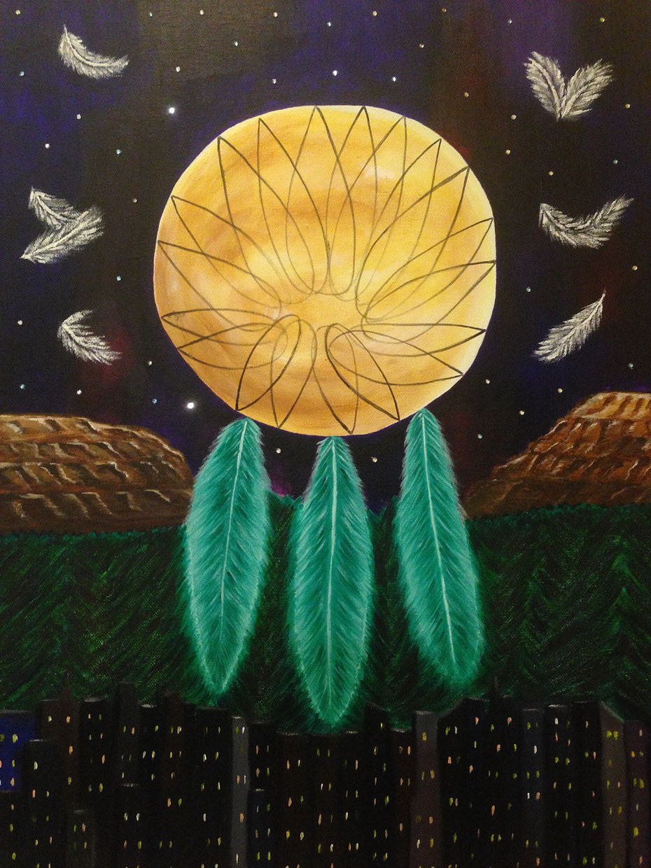 30"x 36" Acrylic on canvas, Dream