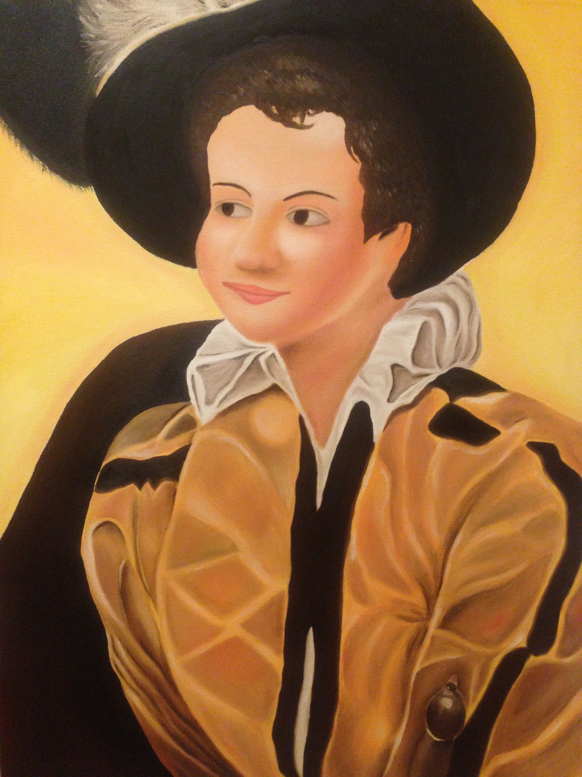 18"x 24" Oil on canvas, Fabric I