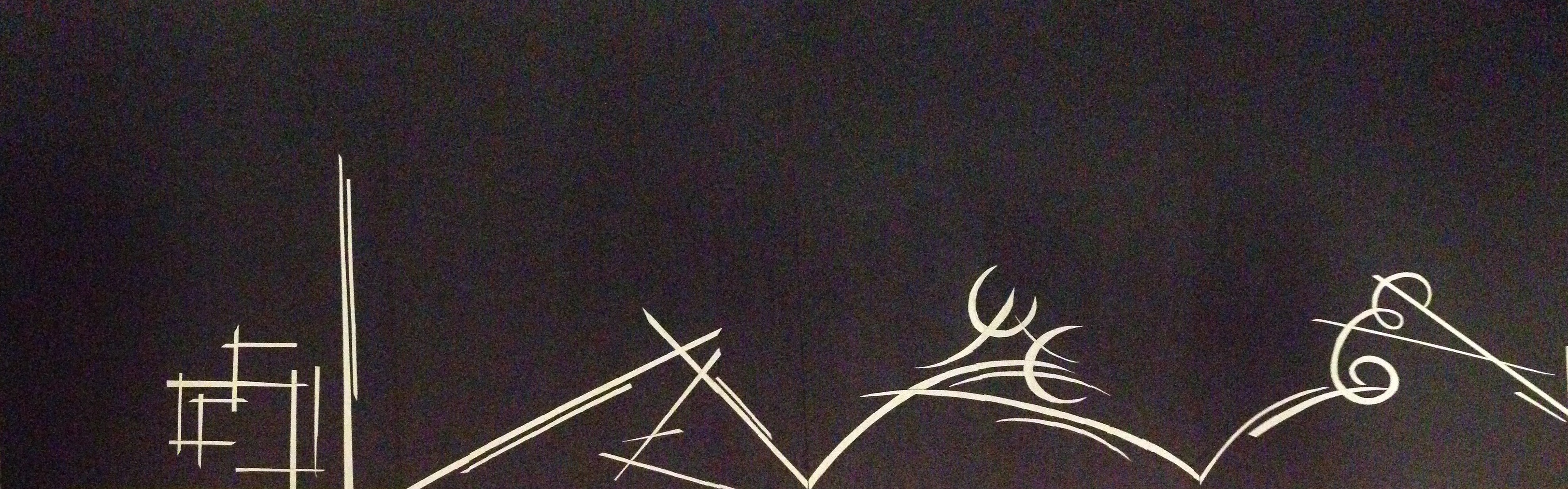 36" x 48" Paper cutting, Continuity 