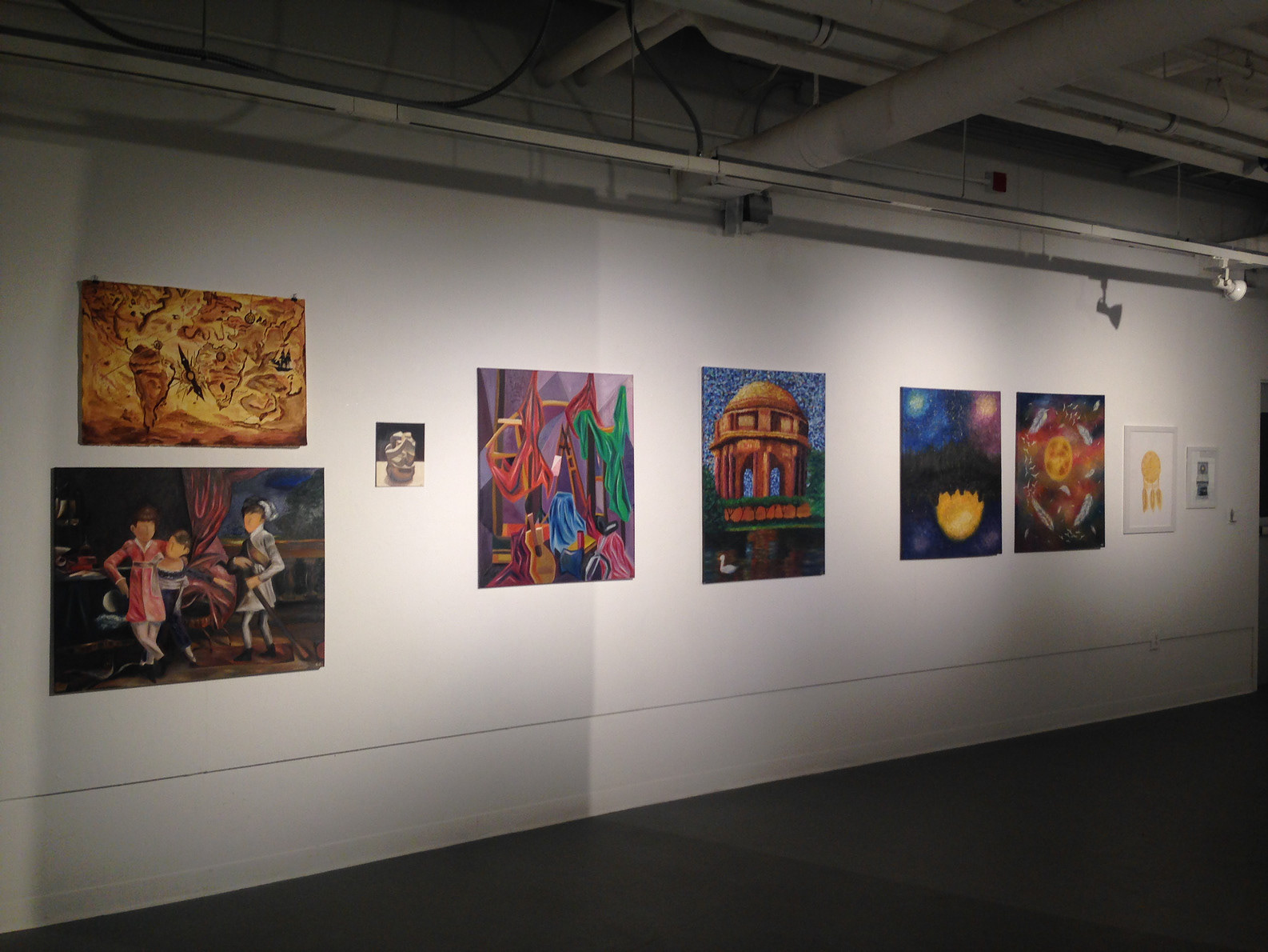 Senior Art Show in UC Davis Basement Gallery