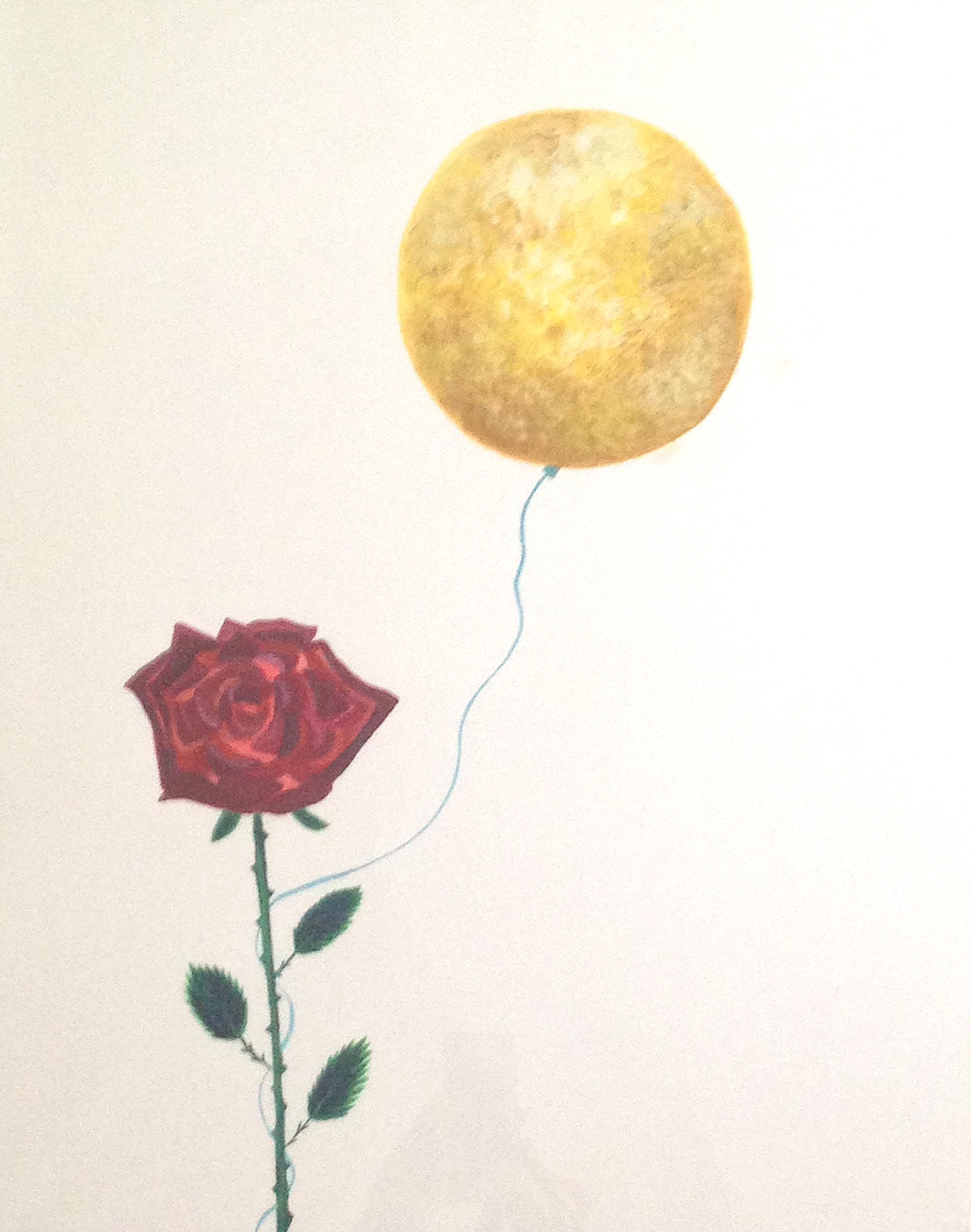 18"x 24" Gouache on paper, Love