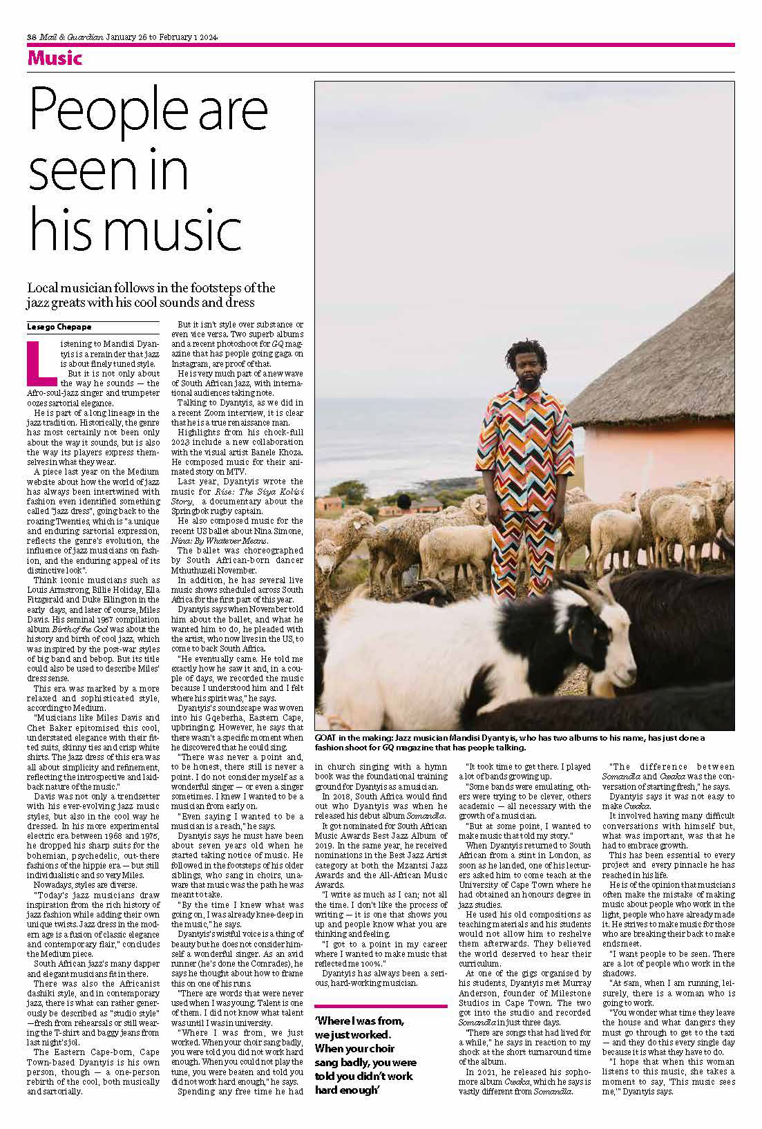 Mail & Guardian Friday Cover / 2024