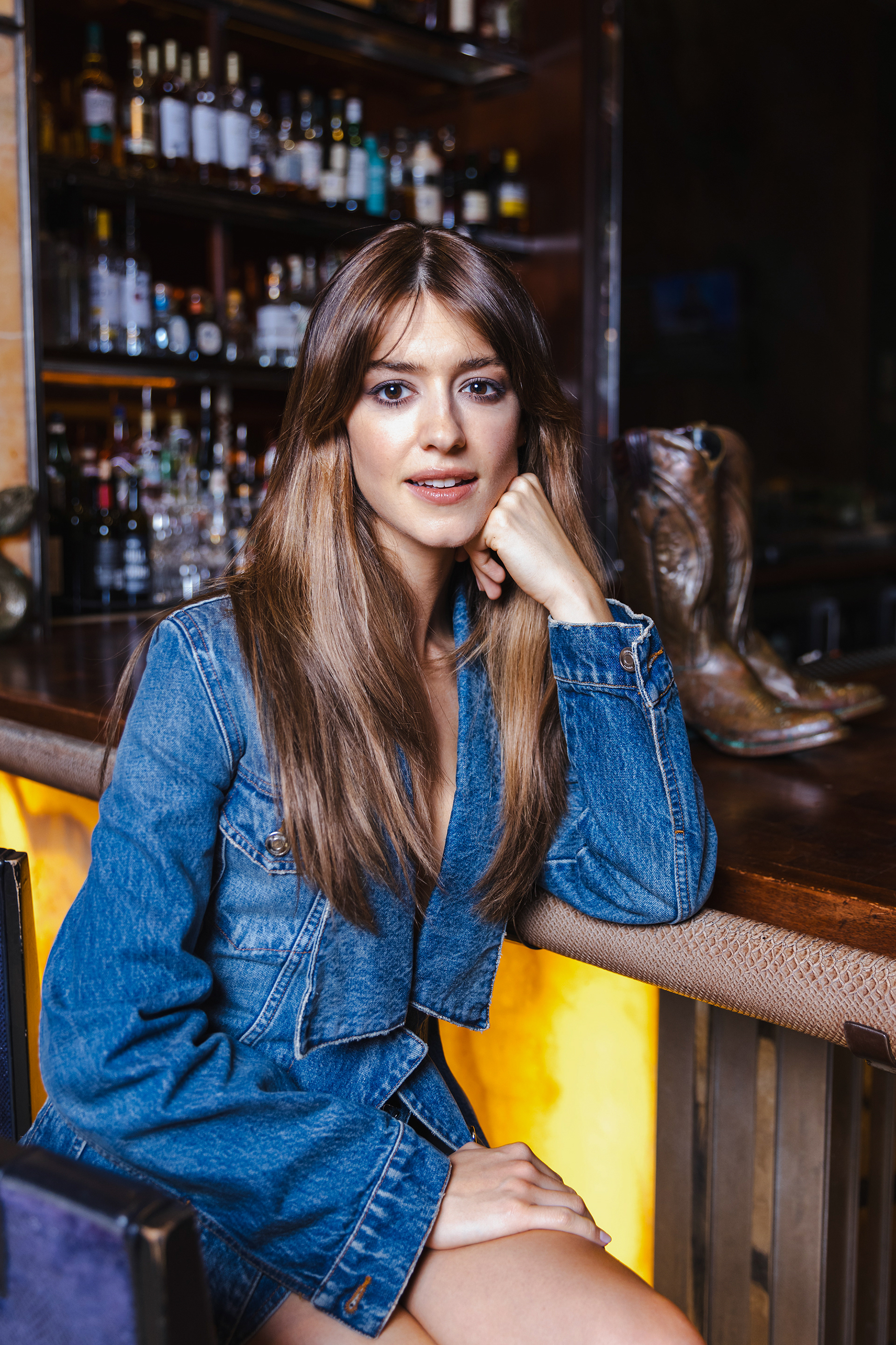 Daisy Edgar-Jones, the lead actress in the new ‘Twisters’ movie, is photographed at the Rattlesnake bar inside the Ritz-Carlton Hotel in Dallas on Thursday, June 20, 2024.