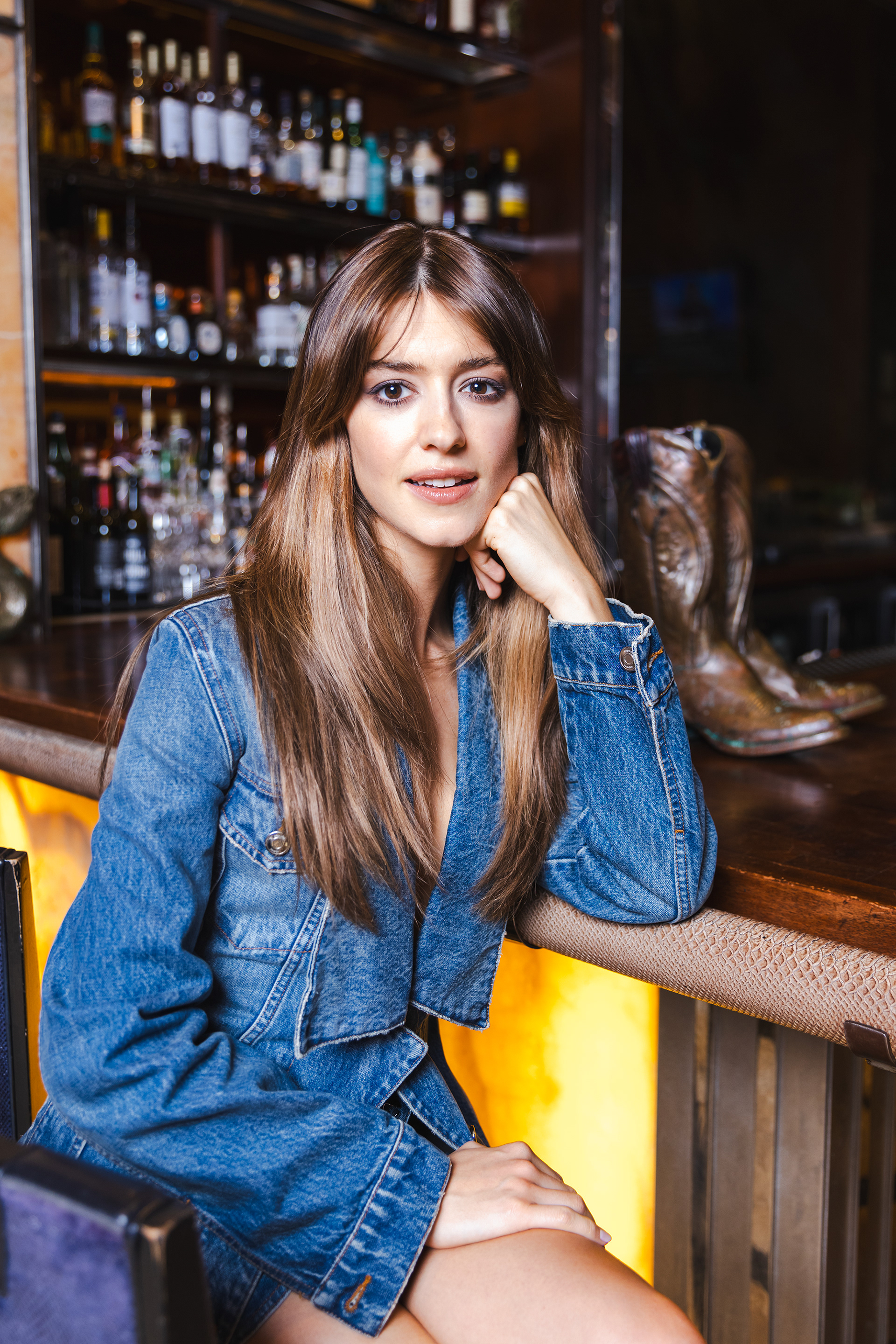 Daisy Edgar-Jones, the lead actress in the new ‘Twisters’ movie, is photographed at the Rattlesnake bar inside the Ritz-Carlton Hotel in Dallas on Thursday, June 20, 2024.