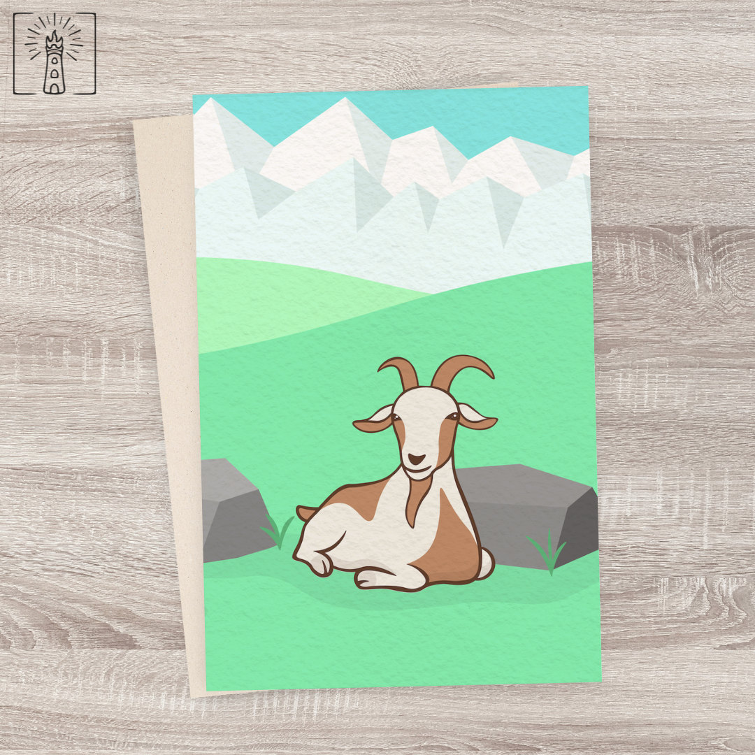 Goat Print Card | GOPC001