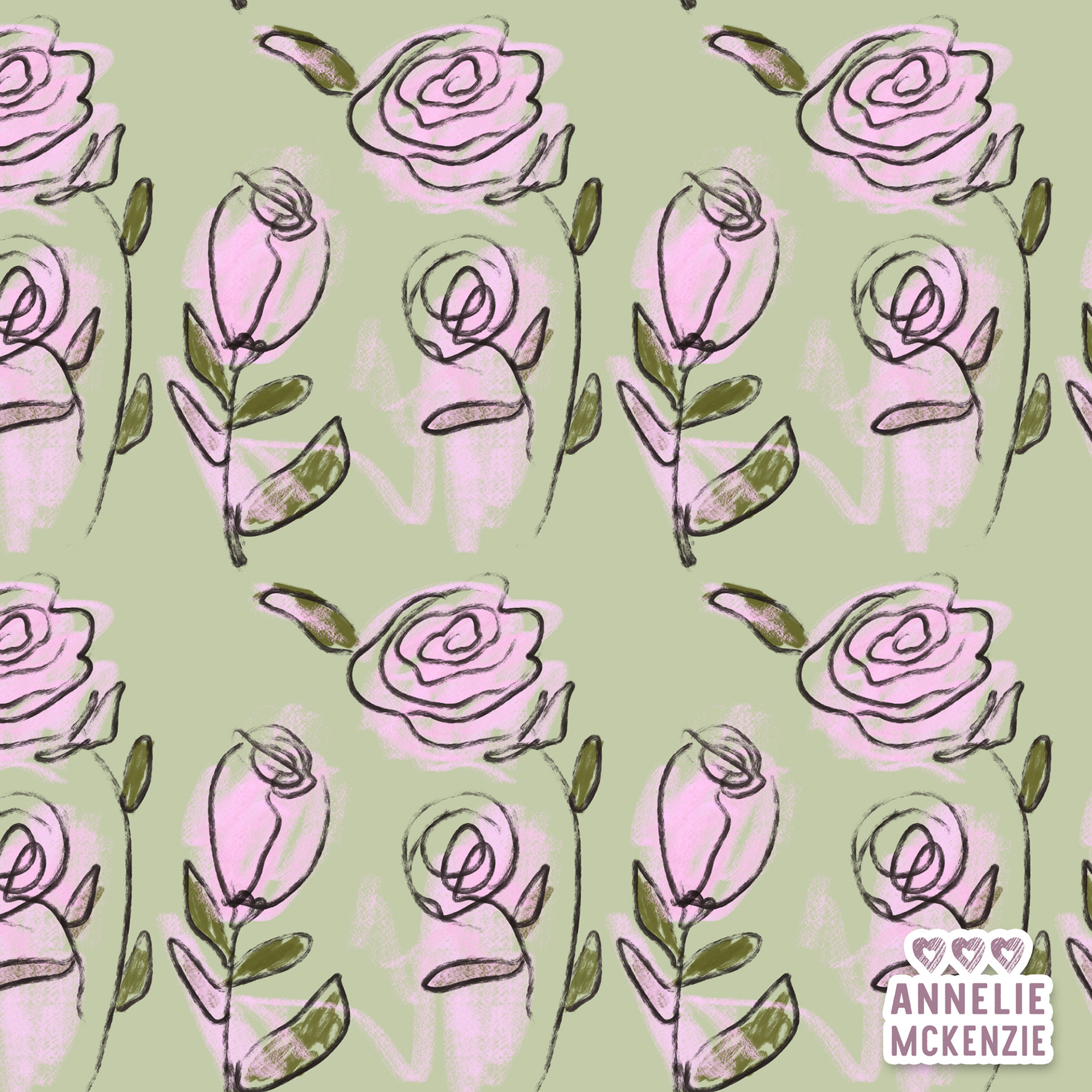 #114 - Sketchy Roses