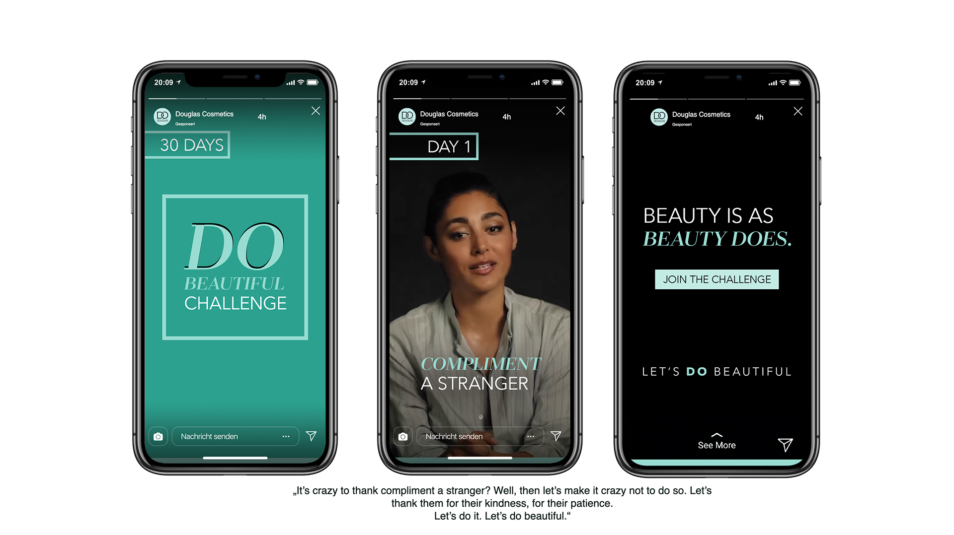 Douglas: Social Ideas Roll-Out "Beauty is as beauty does."