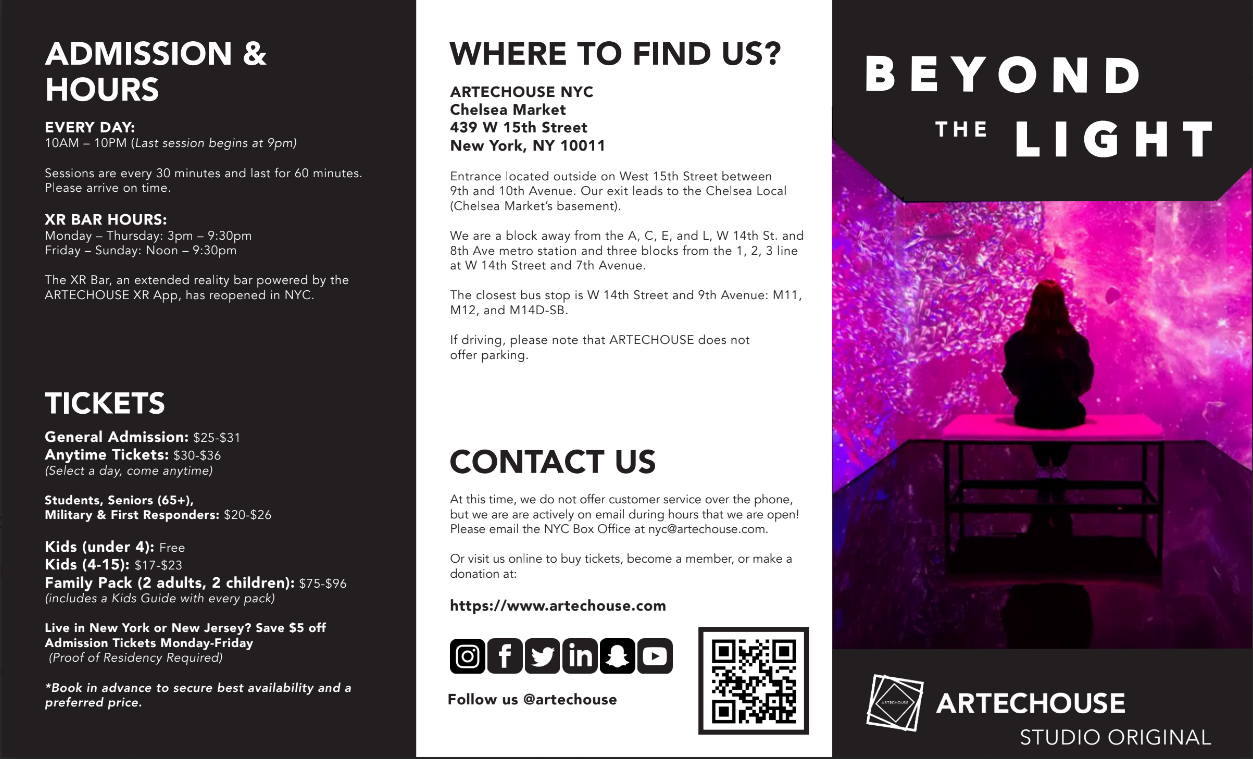 Brochure Layout from the Exterior