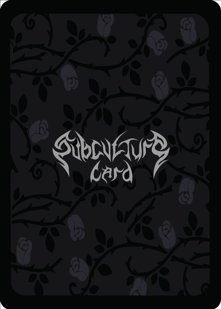The design of the back of each trading card