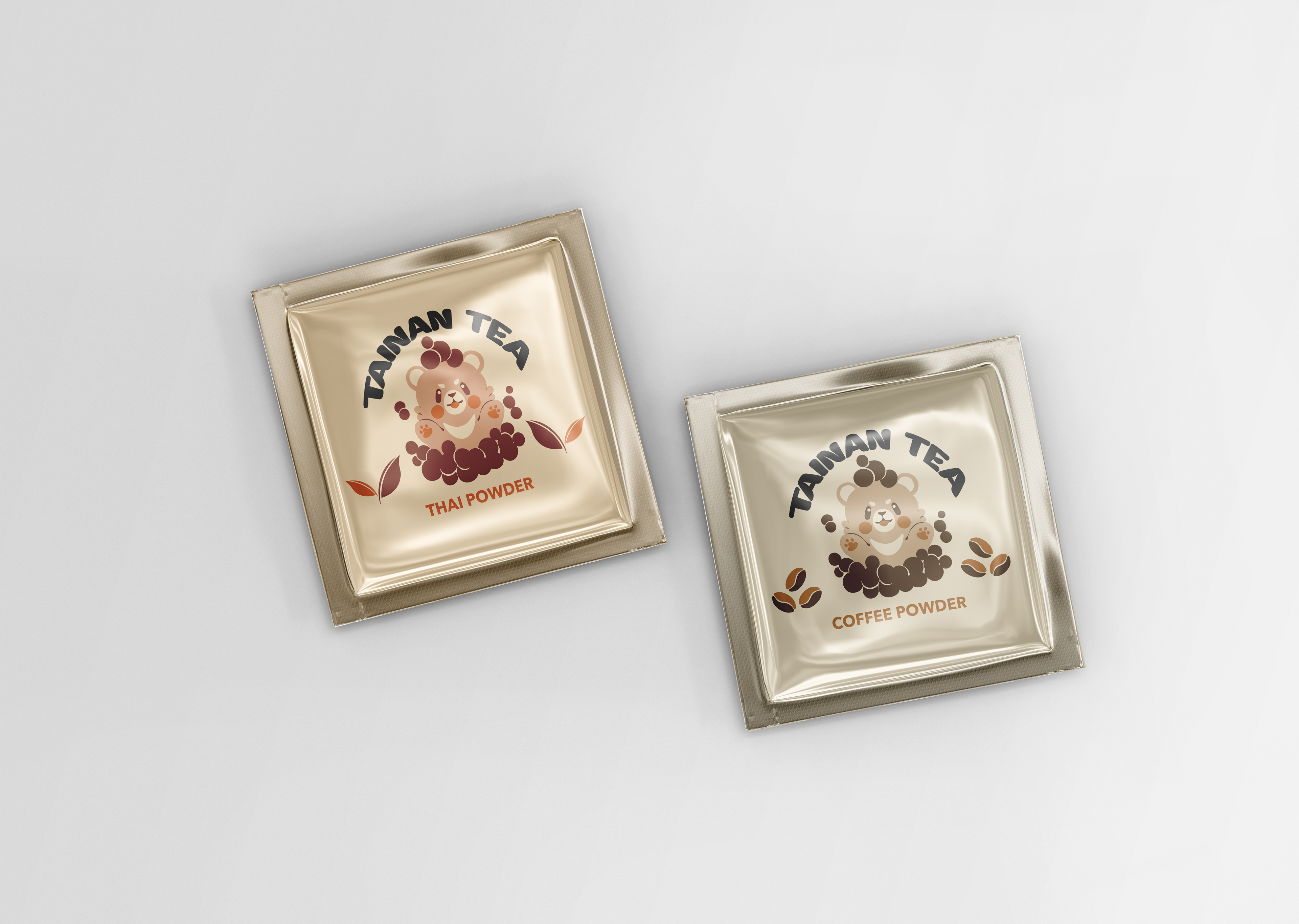 Thai and Coffee Powder Mockup