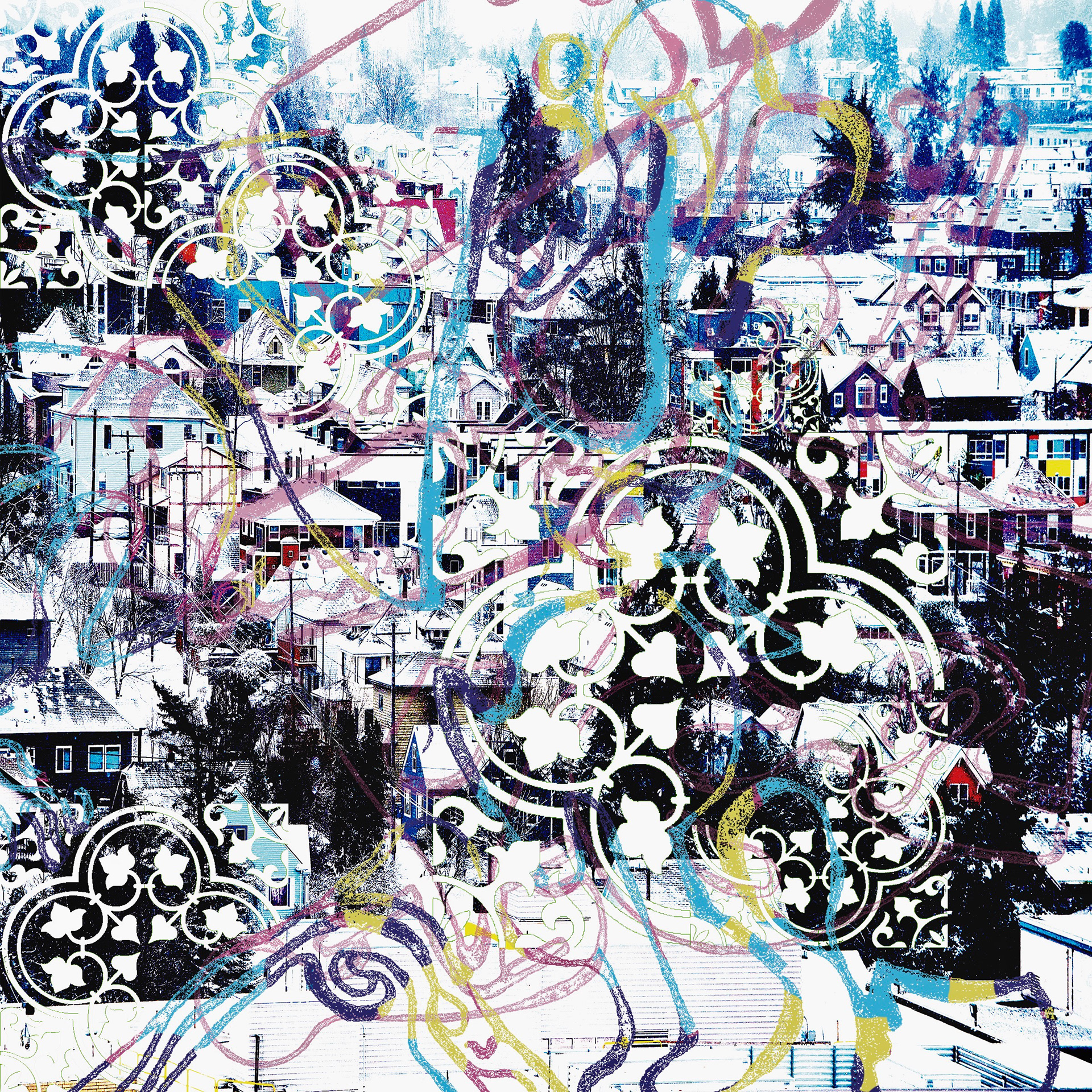 city2, digital print on vinyl, 2018