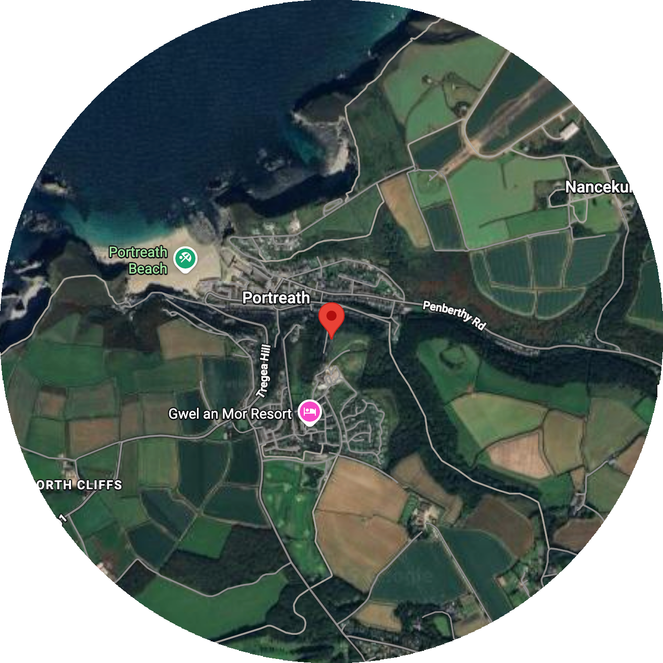 Location map for forma Architecture in Cornwall, UK