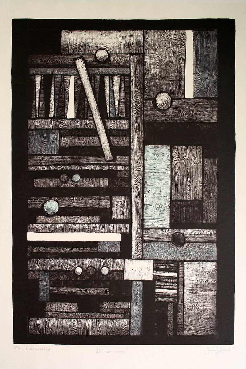 All that wood, 70 x 47 cm