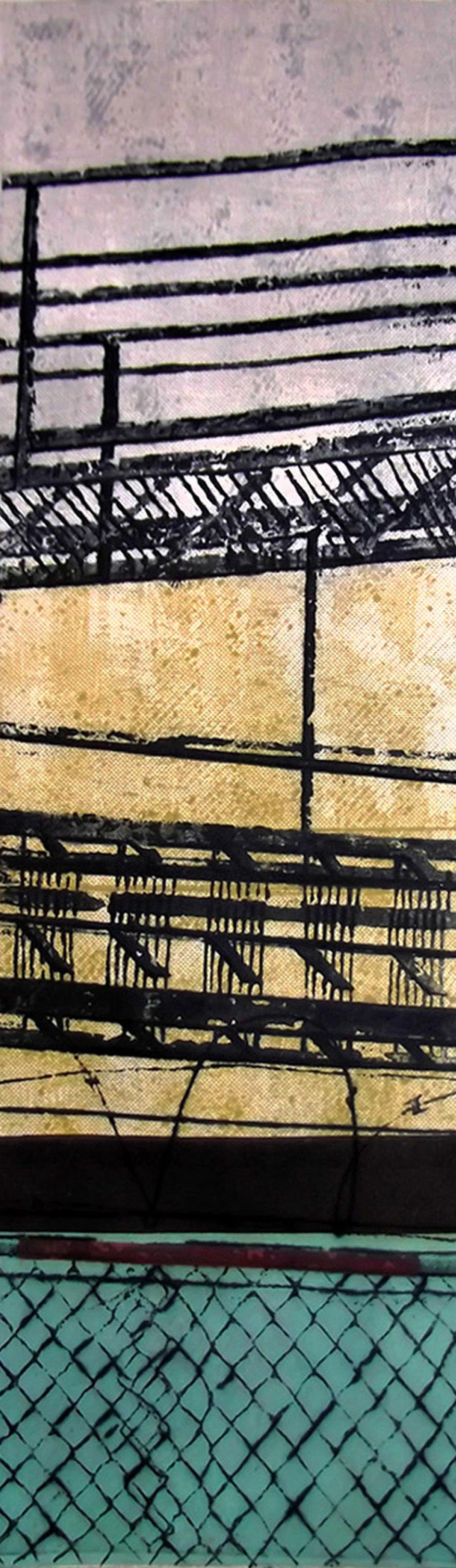 Fire Escape 2, mixed tehnique, 75 x 22 cm, 2014