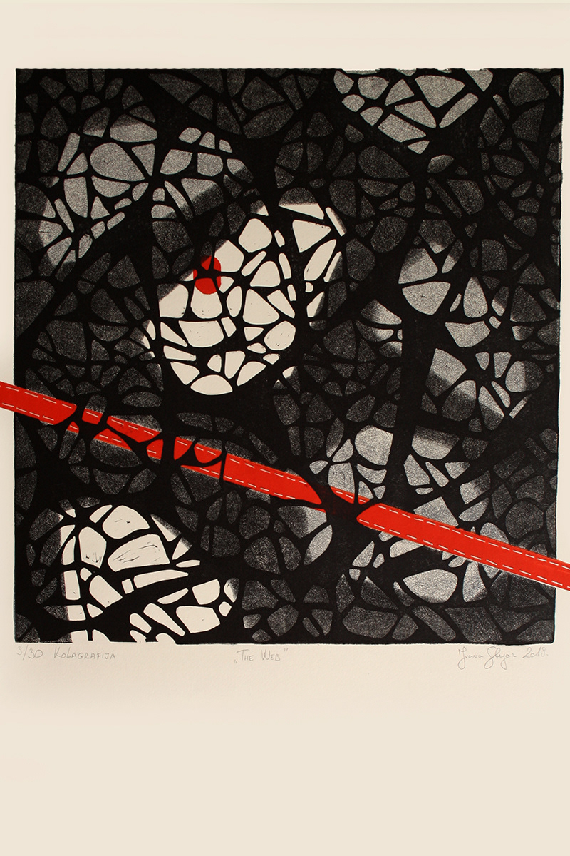 The web, 58 x 48 cm