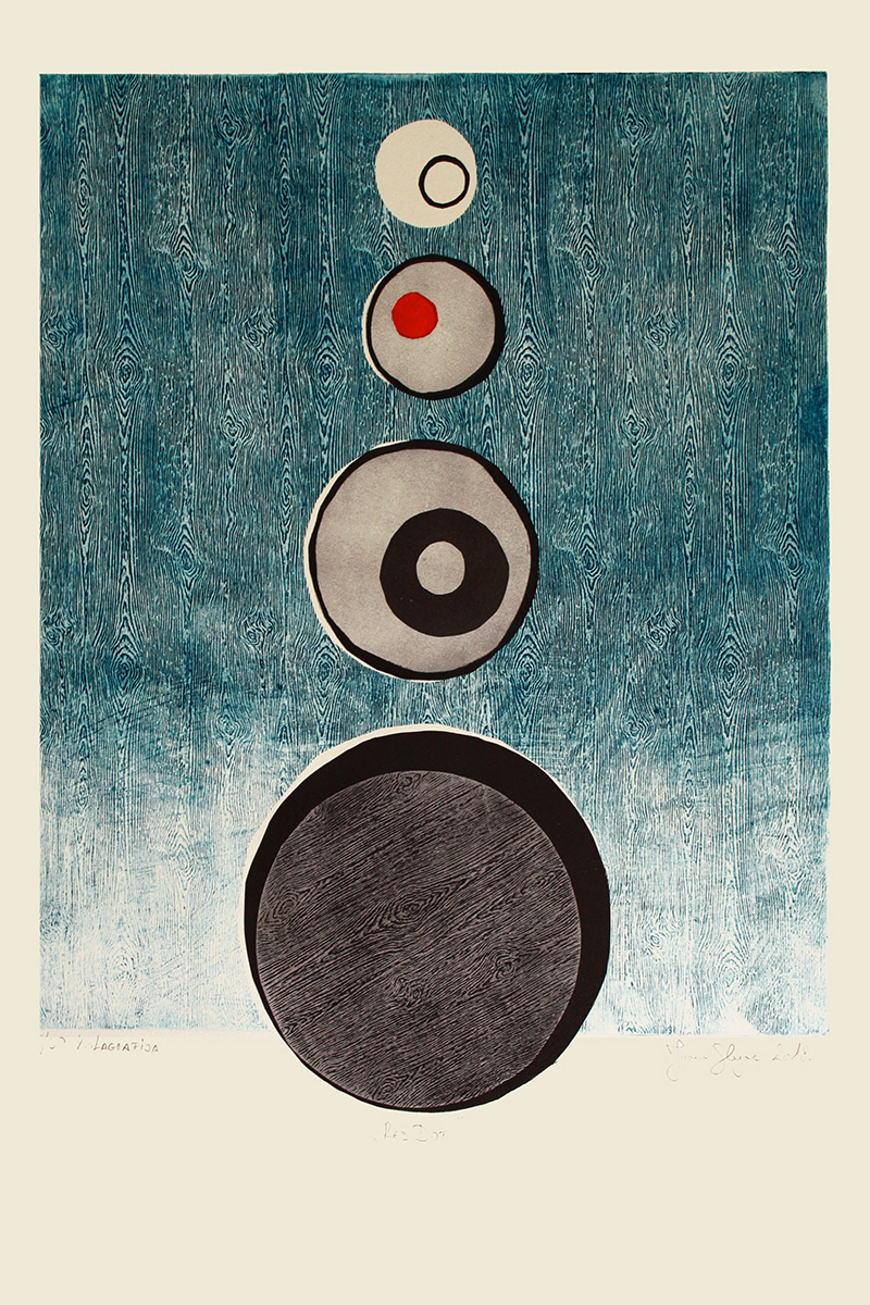 Red dot, 41 x 53 cm