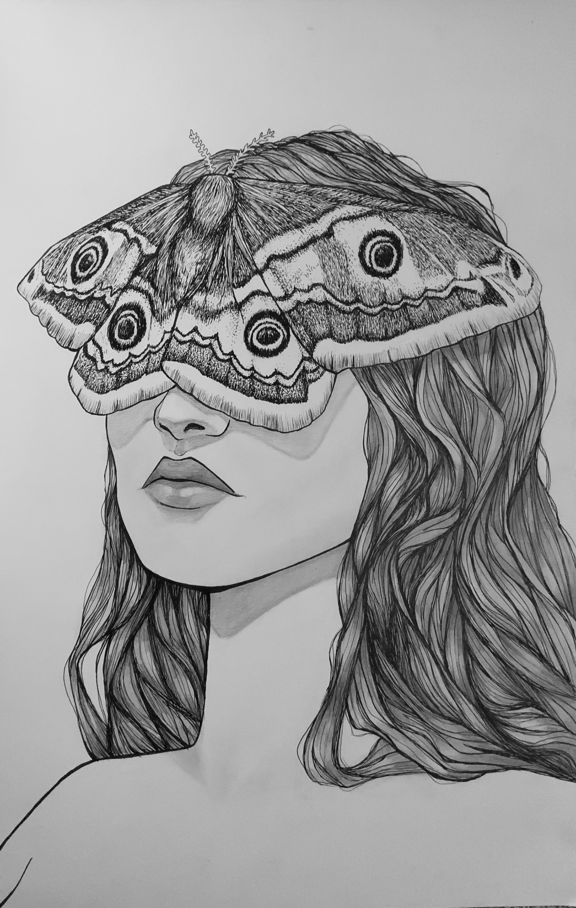 "Seeing Through a New Perspective" Graphite and ink on Bristol board.