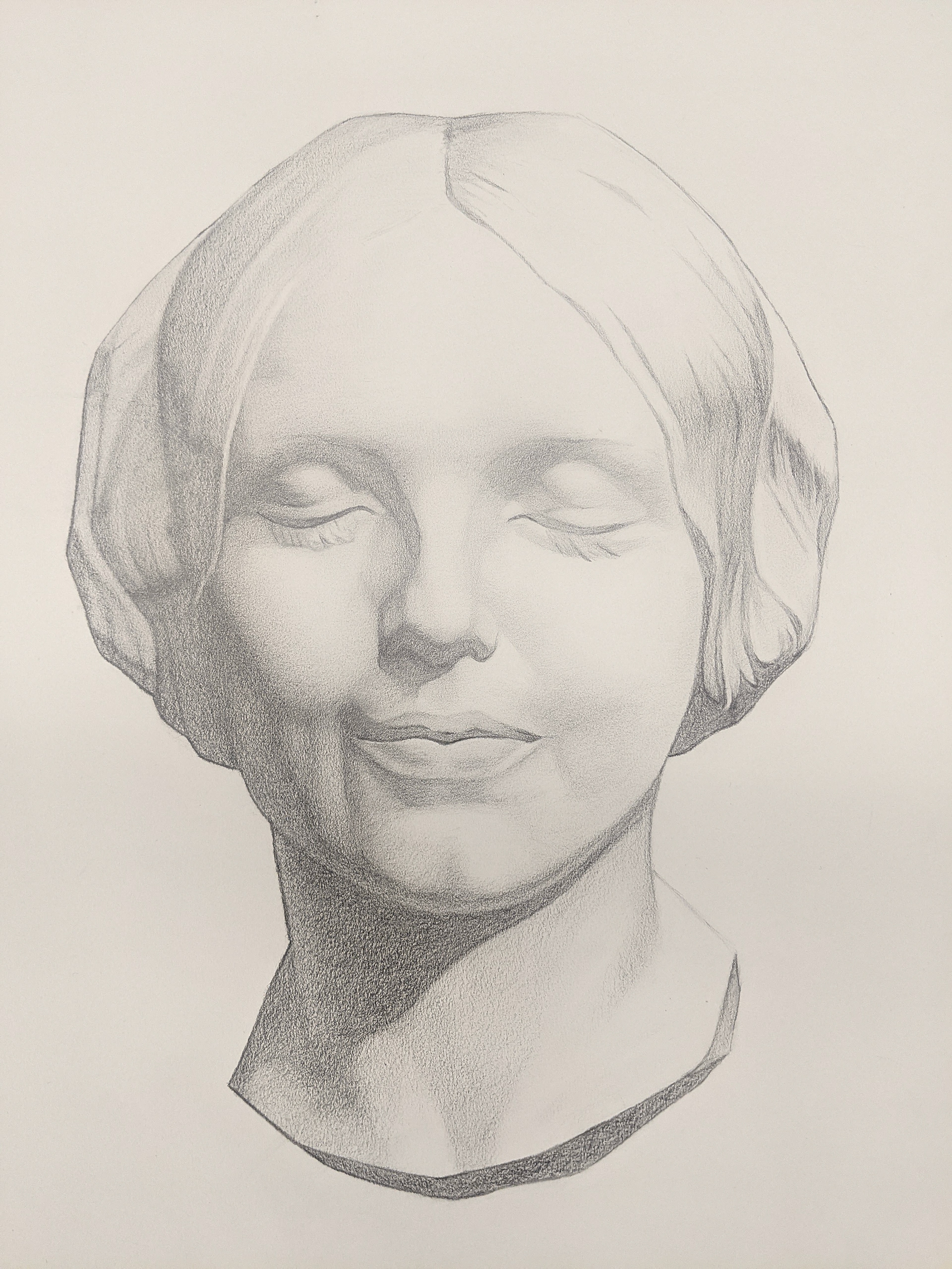 Bargue drawing bust study.