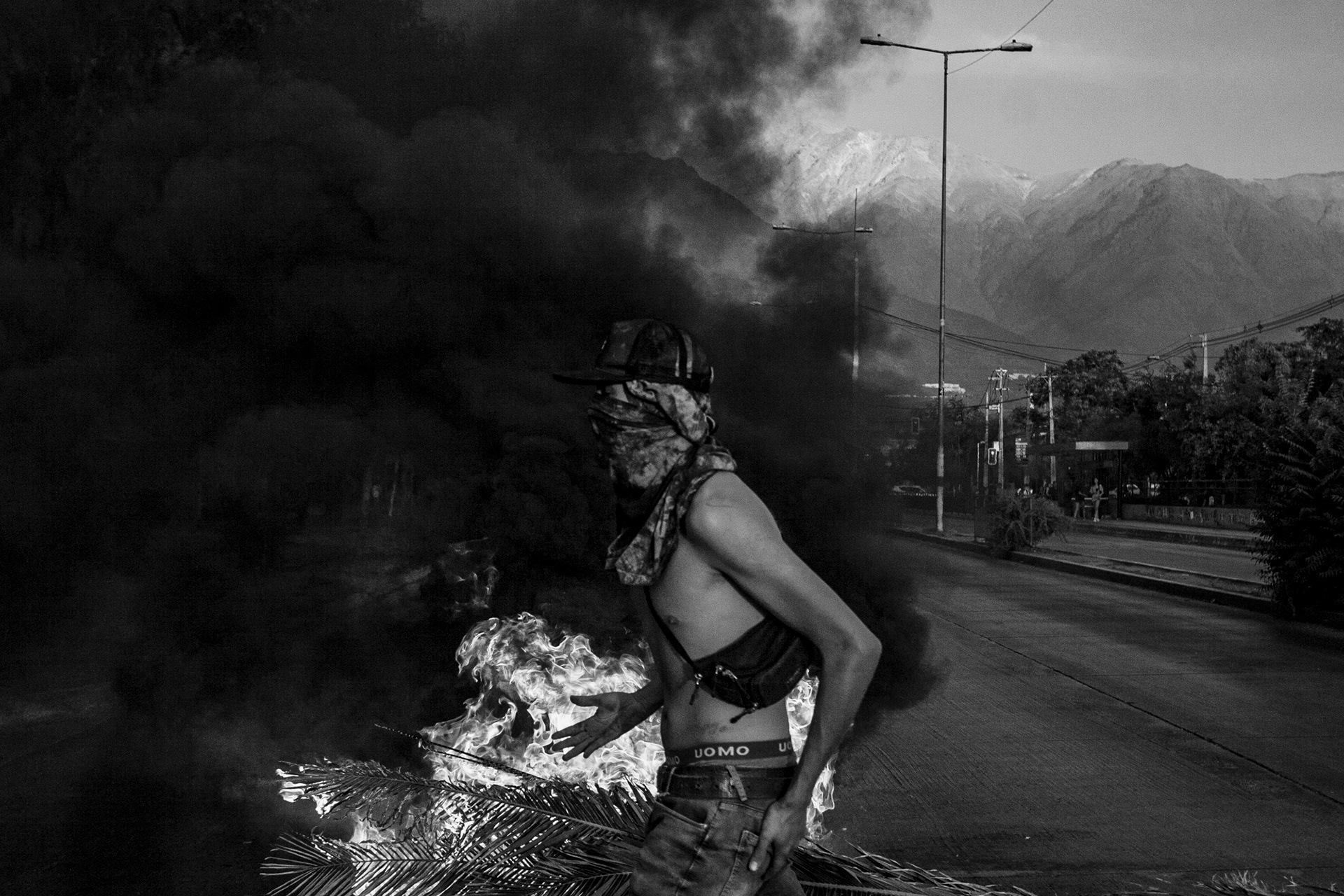 05 de marzo de 2020 / SANTIAGO Protestas en Lo Hermida, comuna de Peñalolén, en el marco del Estallido Social.