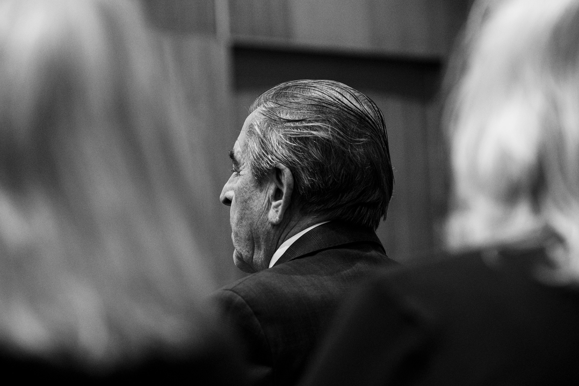 18 de junio 2024 / SANTIAGO El ex presidente Eduardo Frei Ruiz-Tagle durante un homenaje al difunto presidente Sebastián Piñera en la Universidad del Desarrollo.