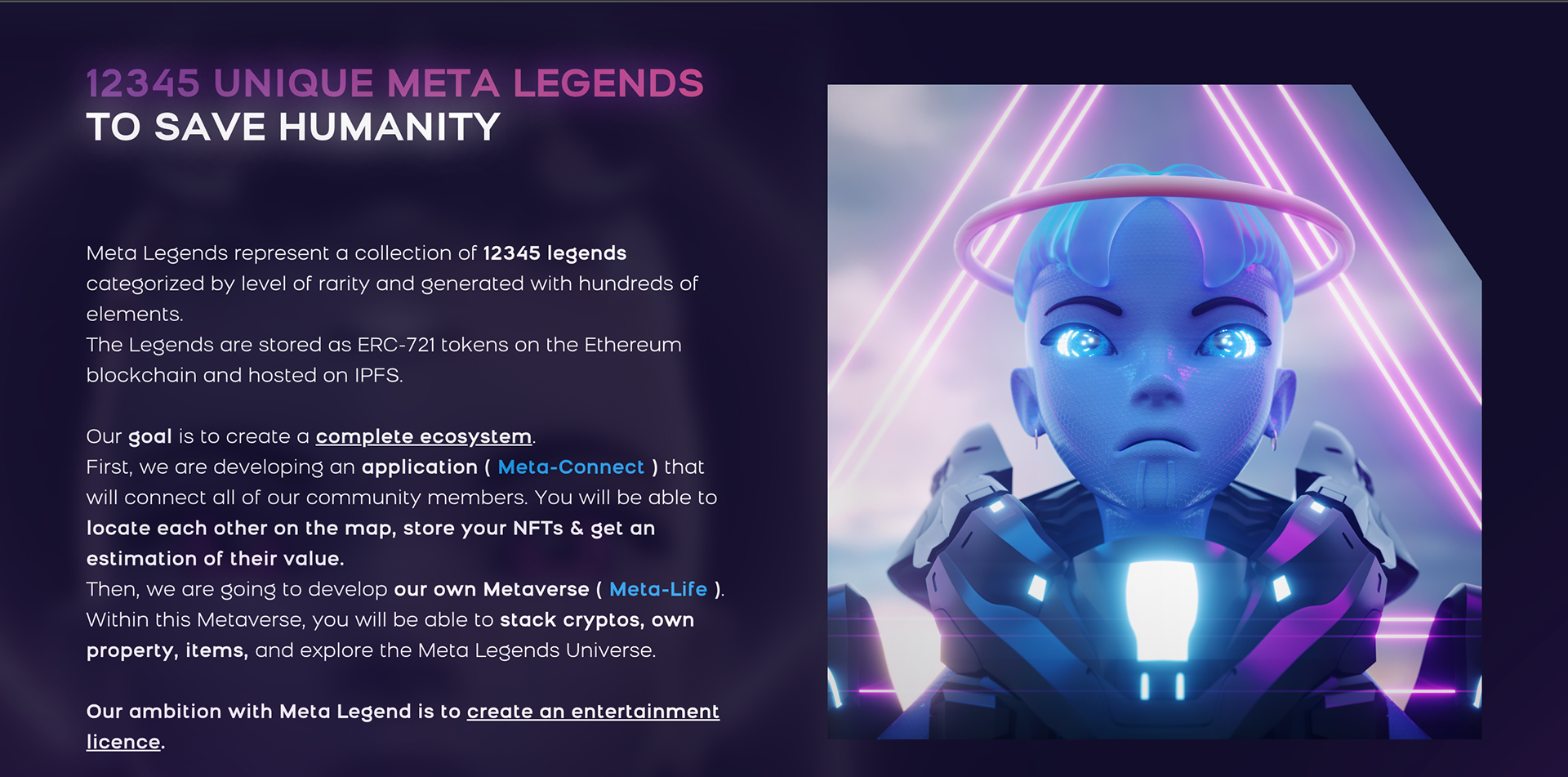 Community manager for Meta Legends